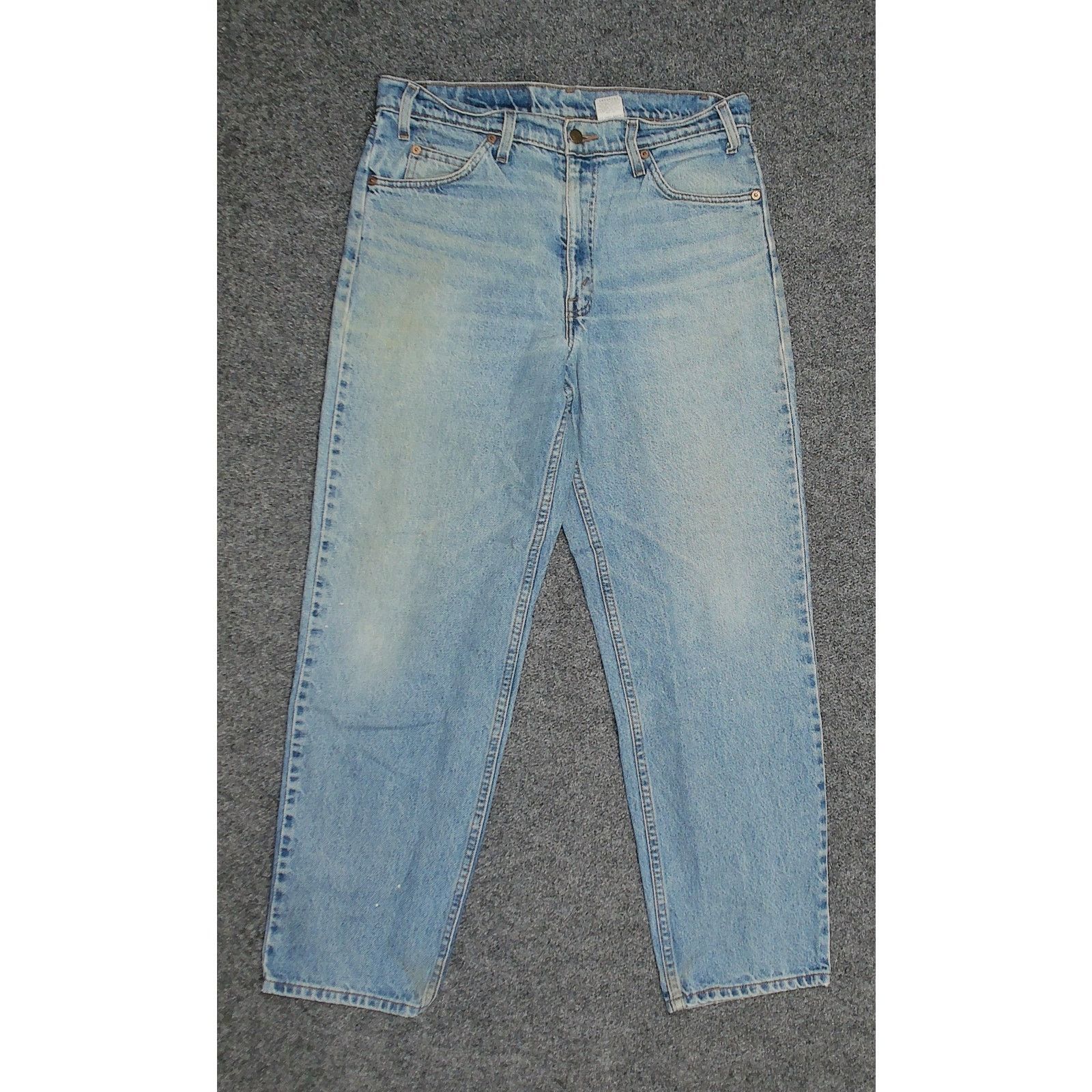 Levi's Vintage 1997 Levi's 550 Orange Tab Sun Faded Wash Denim Size US 34 / EU 50 - 3 Thumbnail