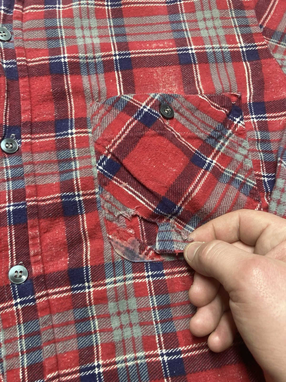 Vintage 60s winter king flannel shirt chopped farm brushed cotton M Size US M / EU 48-50 / 2 - 3 Thumbnail