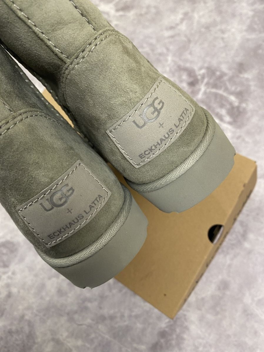 Eckhaus Latta Ugg X Eckhaus Latta Square Toe Grey Suede Boots Size: 38 Size US 8 / IT 38 - 10 Thumbnail