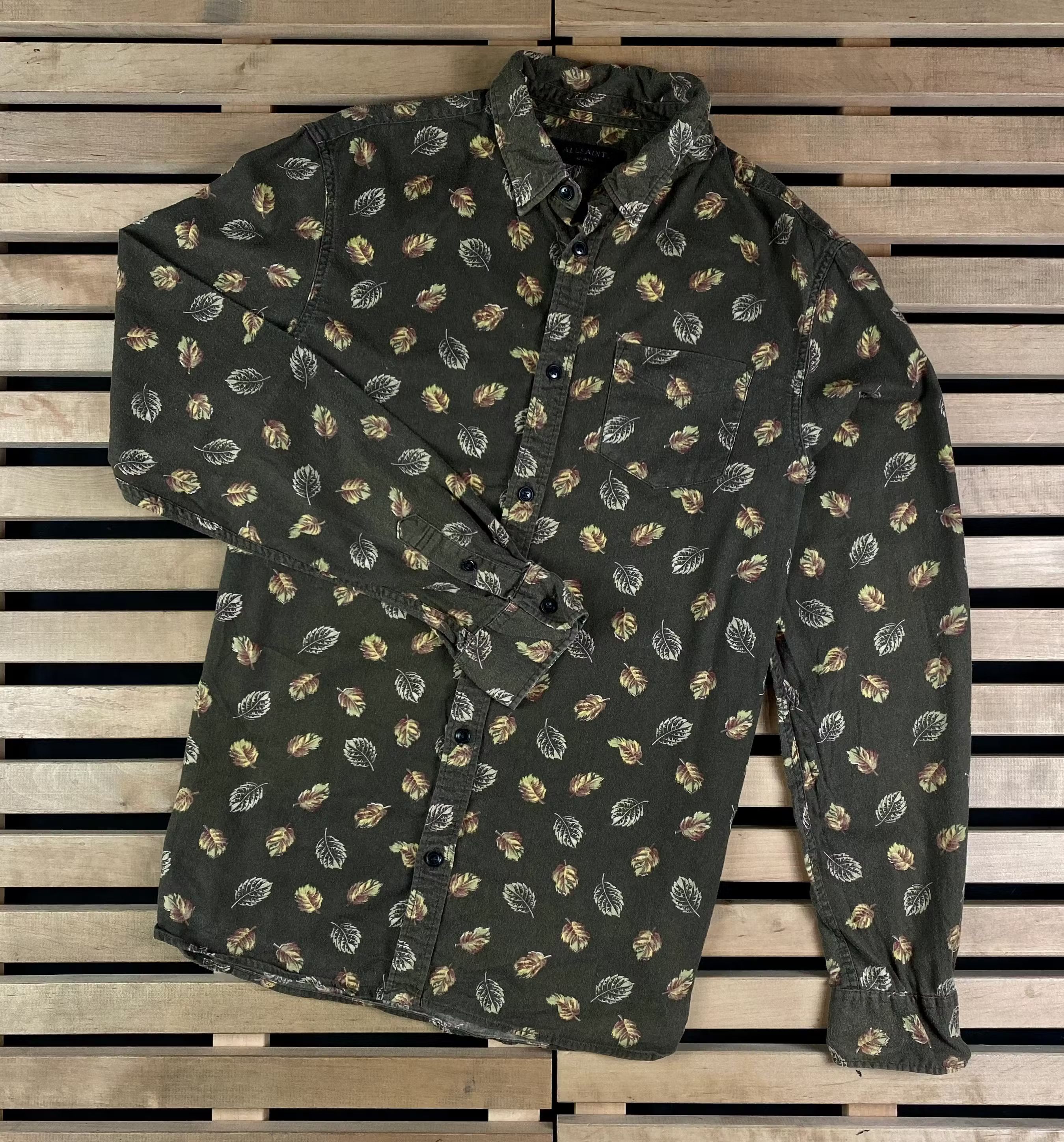 Allsaints Mens Allsaints Shirt Long Sleeve Size M Size US M / EU 48-50 / 2 - 1 Thumbnail