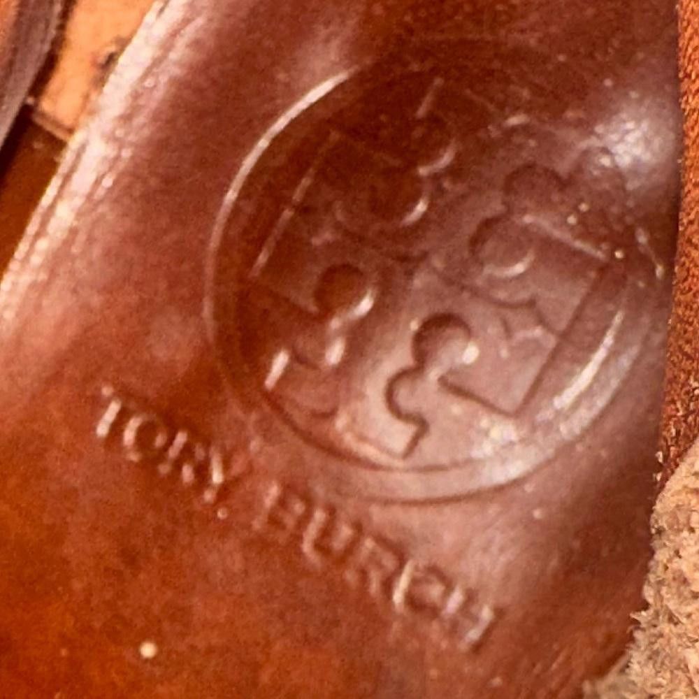 Tory Burch Tory Burch Alaina Flat Bootie Almond Tan Split Suede 7.5 Size US 7.5 / IT 37.5 - 12 Thumbnail