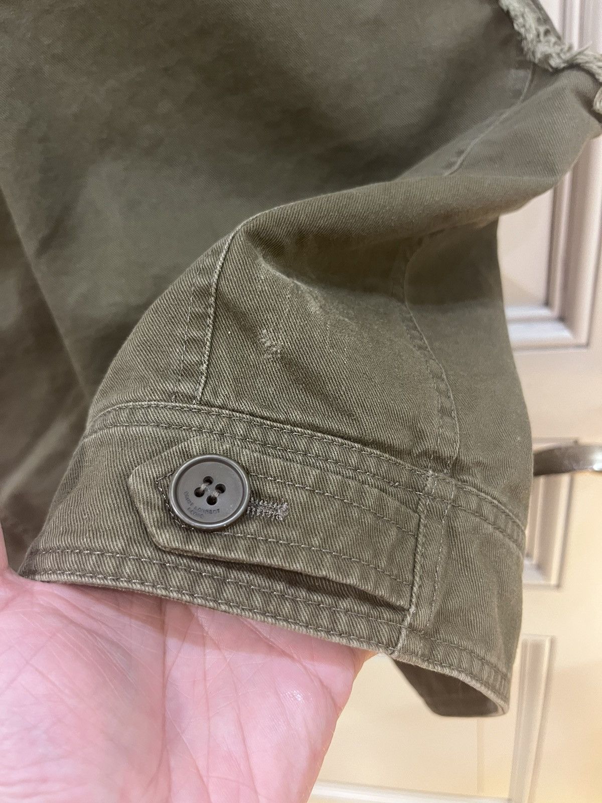 Saint Laurent Paris kaki green vest gilet with embroidery size46 Size US S / EU 44-46 / 1 - 13 Thumbnail