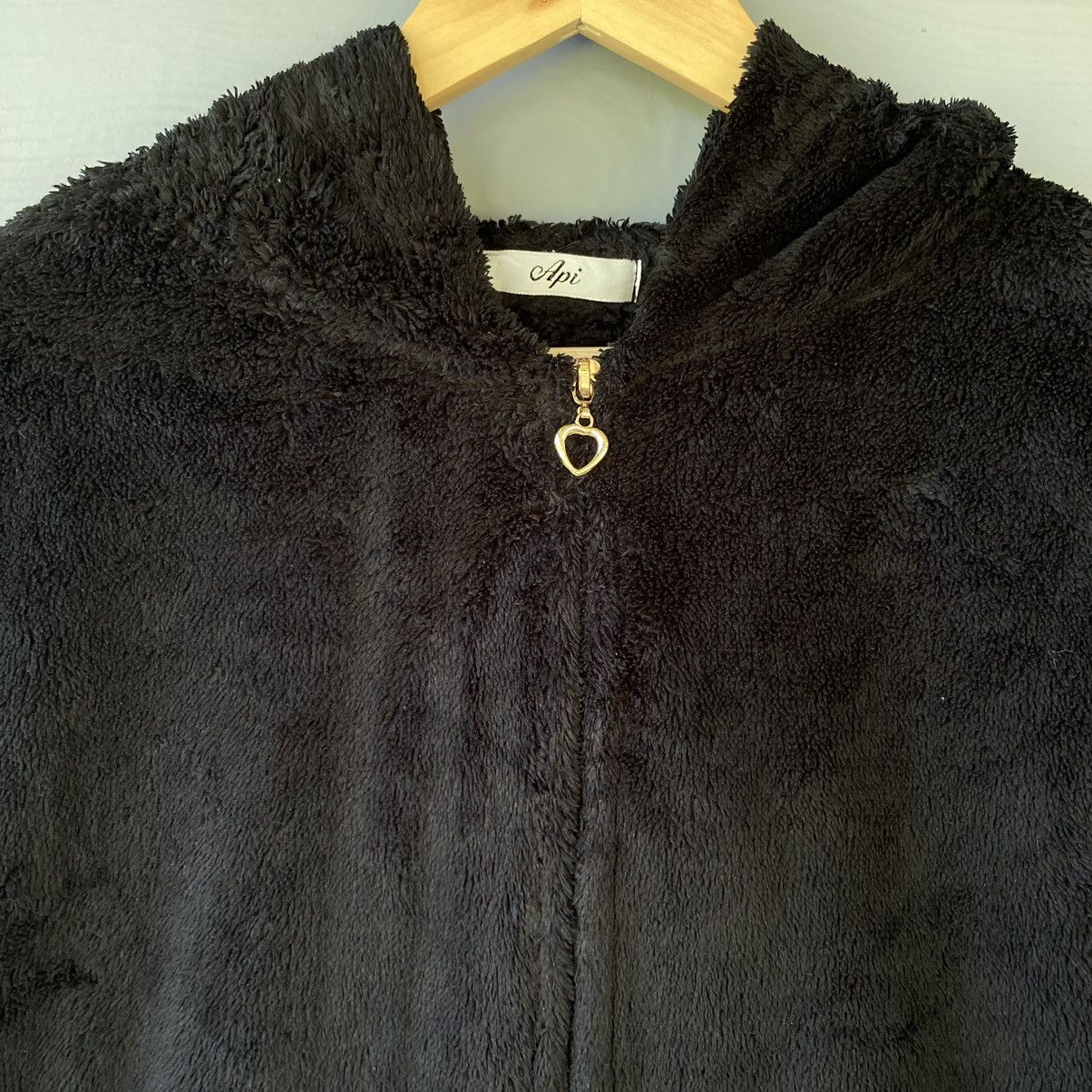 Vintage Vintage Api Black Fleece Sweater Size M / US 6-8 / IT 42-44 - 3 Thumbnail