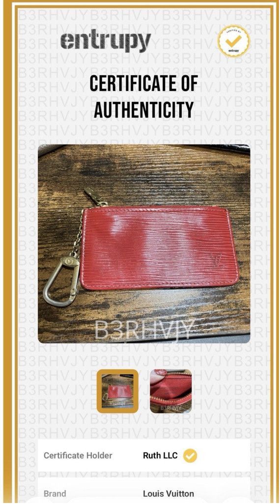 Louis Vuitton Louis Vuitton Red Epi Leather Pochette Cles Size ONE SIZE - 11 Thumbnail