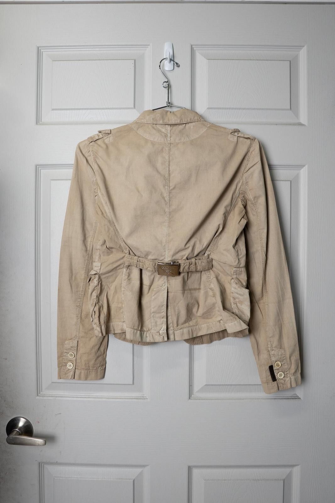 Prada 90's Prada Linea Rosa Utilitarian Button Tan Khaki Jacket Size M / US 6-8 / IT 42-44 - 2 Thumbnail