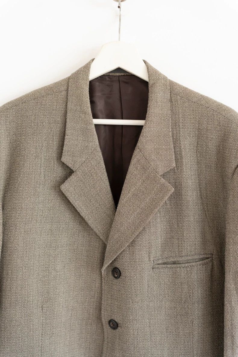 Yohji Yamamoto Yohji Yamamoto size m 90's fish-scale striped sleeve blazer Size 36R - 3 Thumbnail