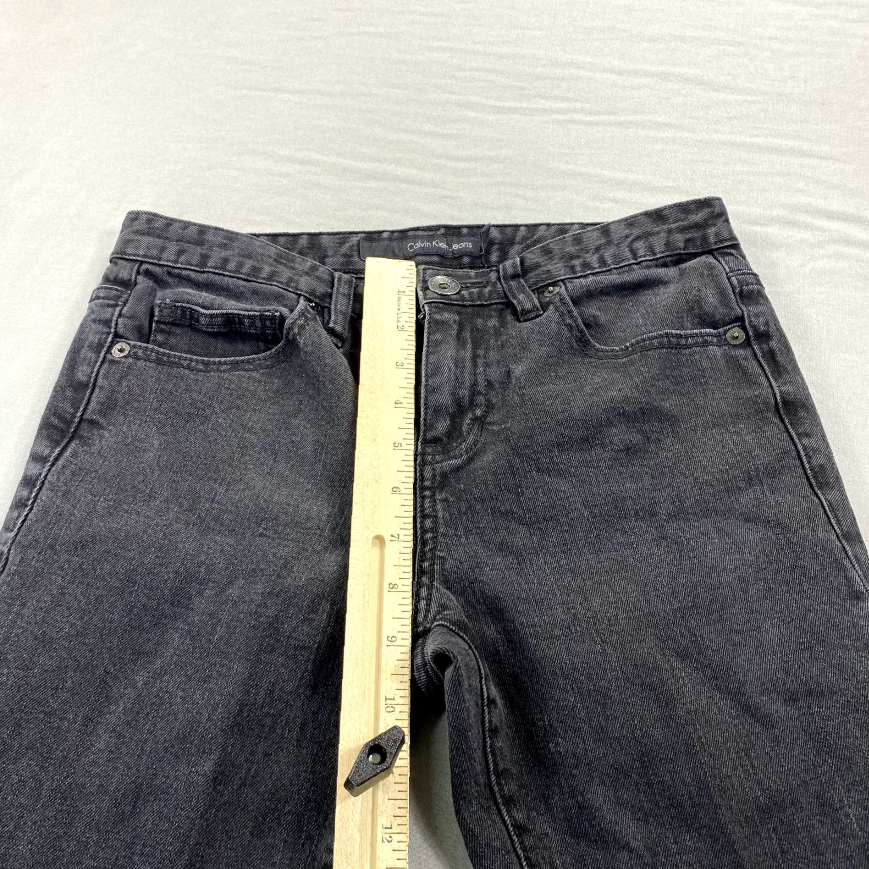 Calvin Klein VTG Calvin Klein Jeans Womens Black Denim Skinny Mid Rise Stretch 28x26 Jeans 6 Womens Size 28" / US 6 / IT 42 - 7 Thumbnail