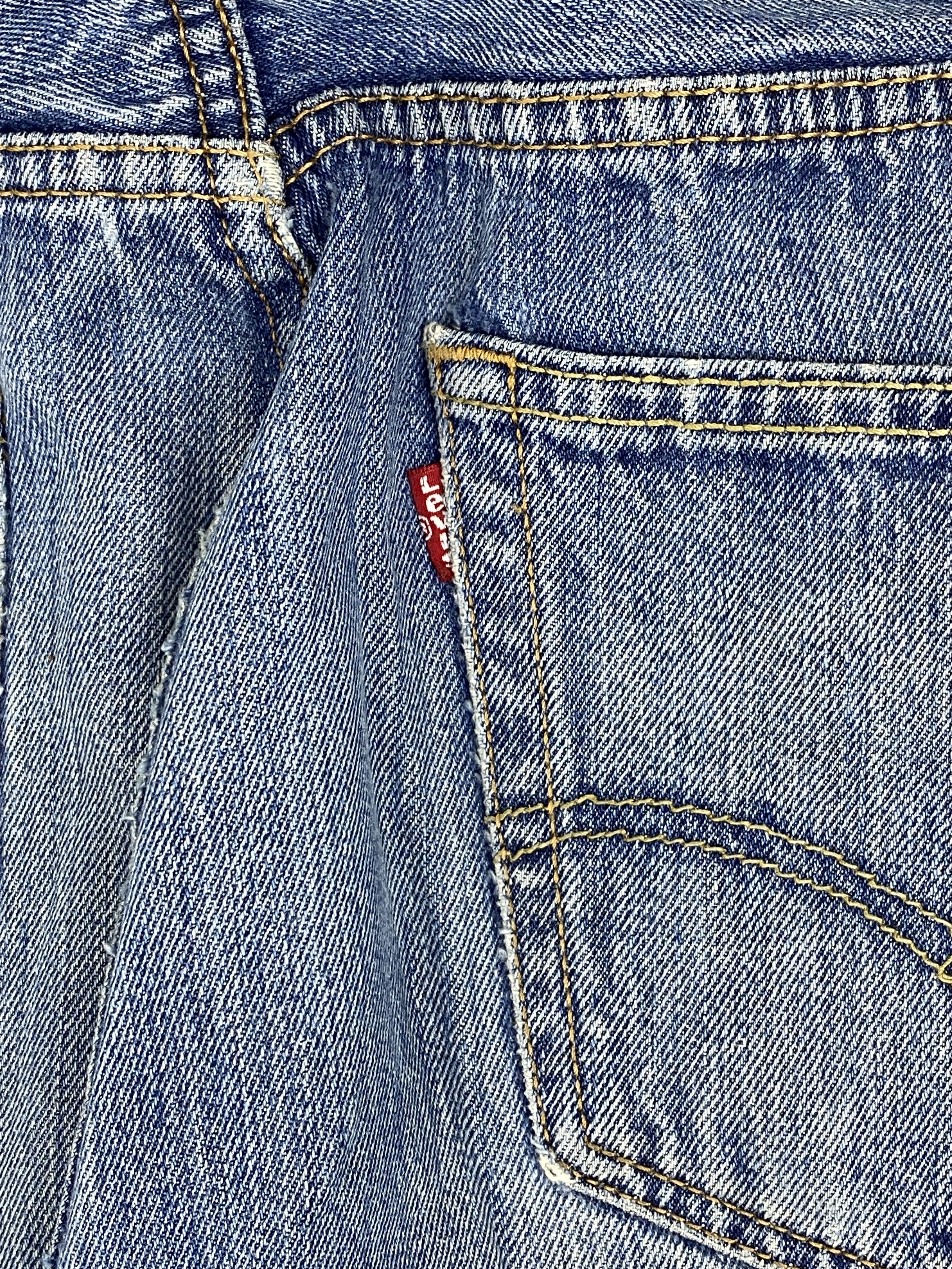 Levi's × Vintage Distressed Vintage Levi's 501 Faded Blue Jeans DP2815 Size US 36 / EU 52 - 5 Thumbnail