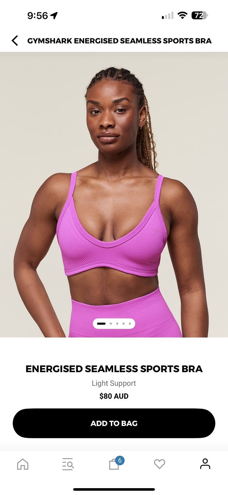 Gymshark Gym Shark Energised Seamless Sports Bra Size XL / US 12-14 / IT 48-50 - 4 Thumbnail