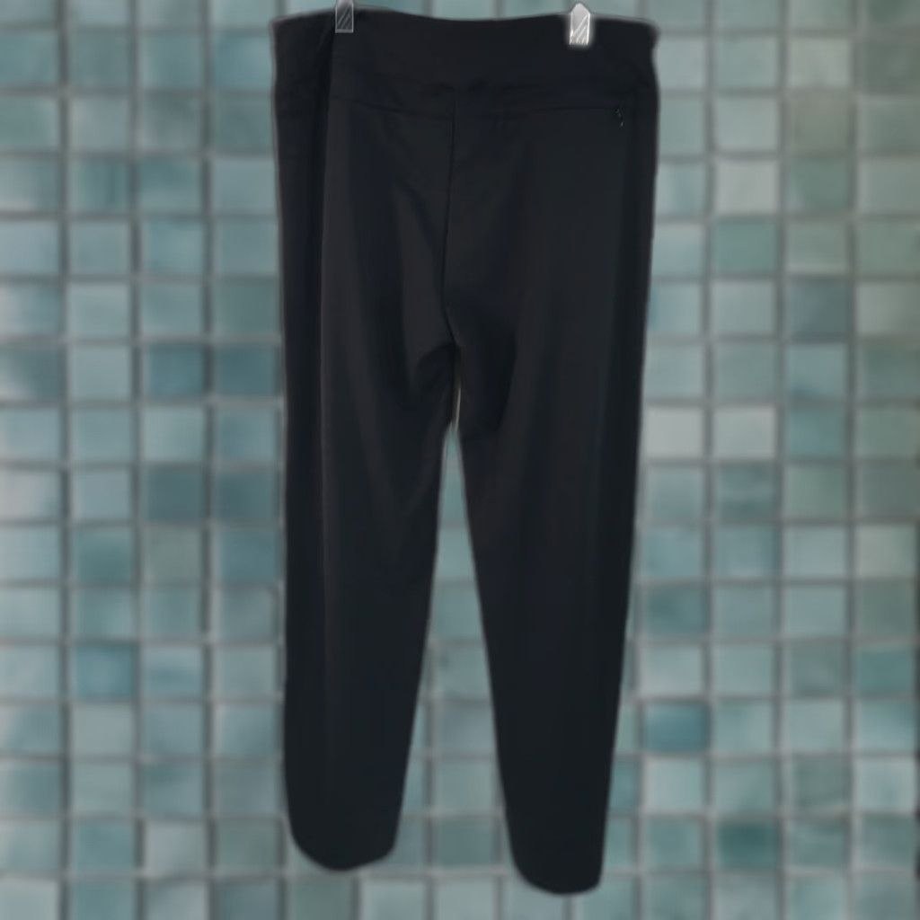 Vintage Hiskywin Activewear Pants Womens XXL Black Fitted Casual 34x29 Pockets Size 40" / US 18 - 1 Thumbnail