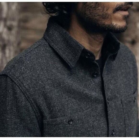 Taylor Stitch Taylor Stitch The Service Shirt In Ash Melange Wool NEW S Size US S / EU 44-46 / 1 - 5 Thumbnail