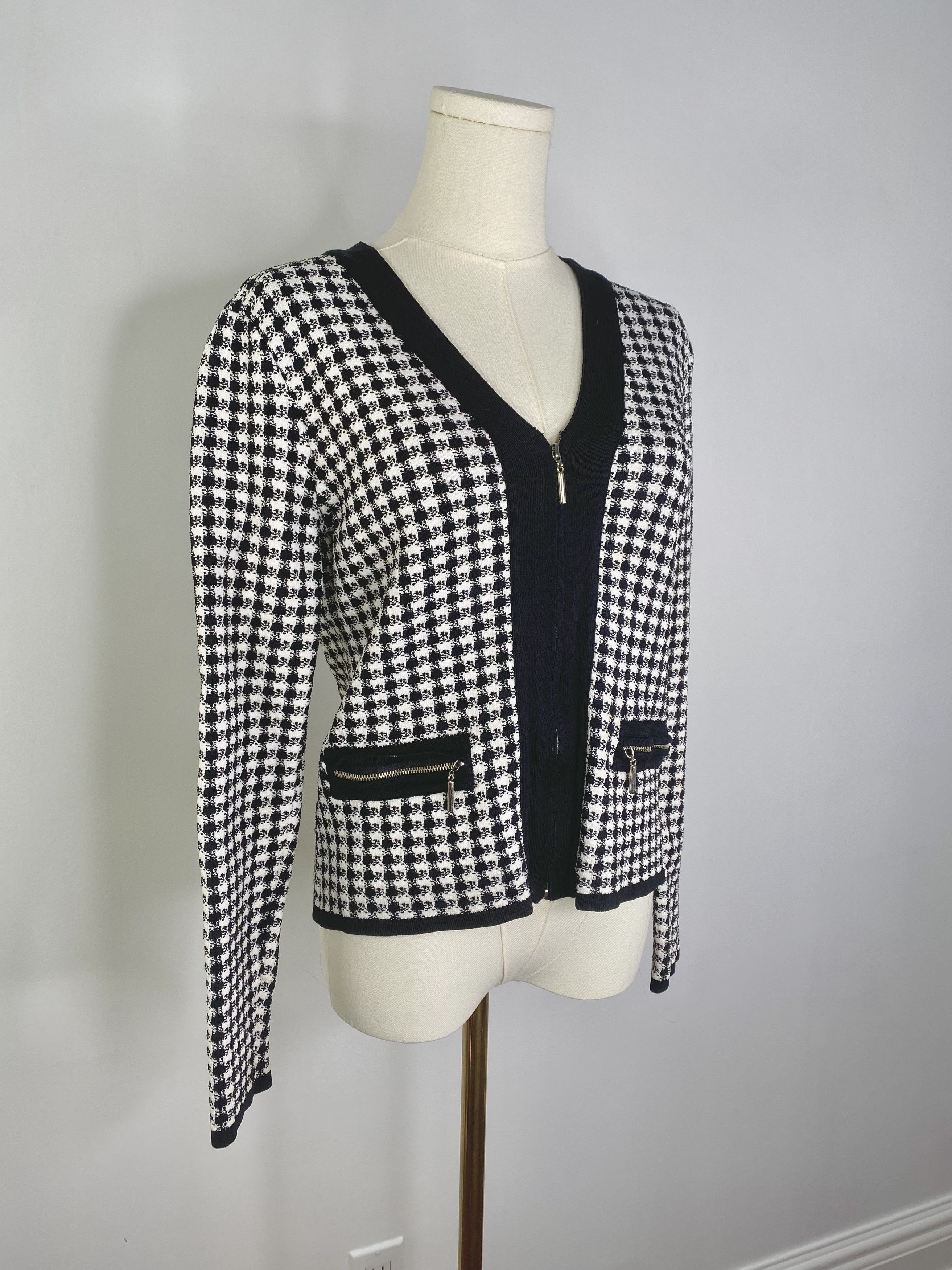 Vintage Grace Danie Lewis - Houndstooth Jacket Size M / US 6-8 / IT 42-44 - 8 Thumbnail