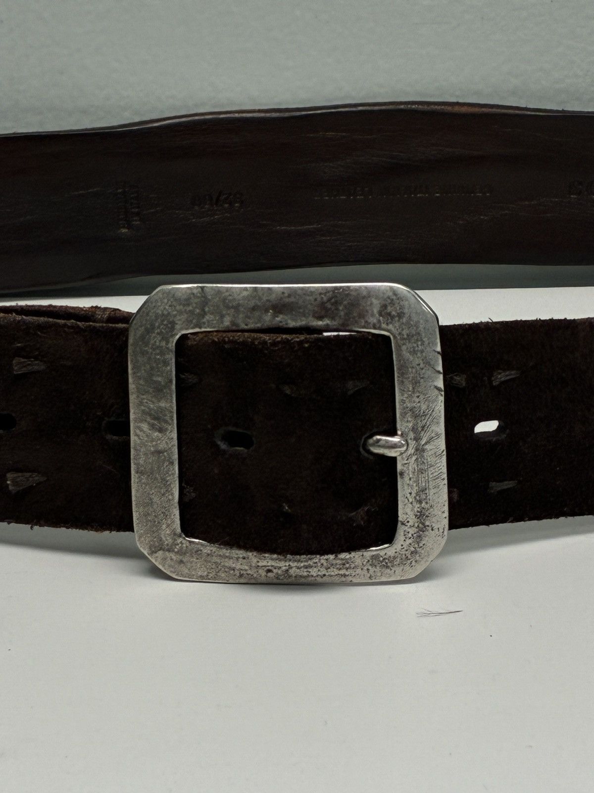 John Varvatos Suede Knot Belt Size 32 Size 32 - 4 Thumbnail