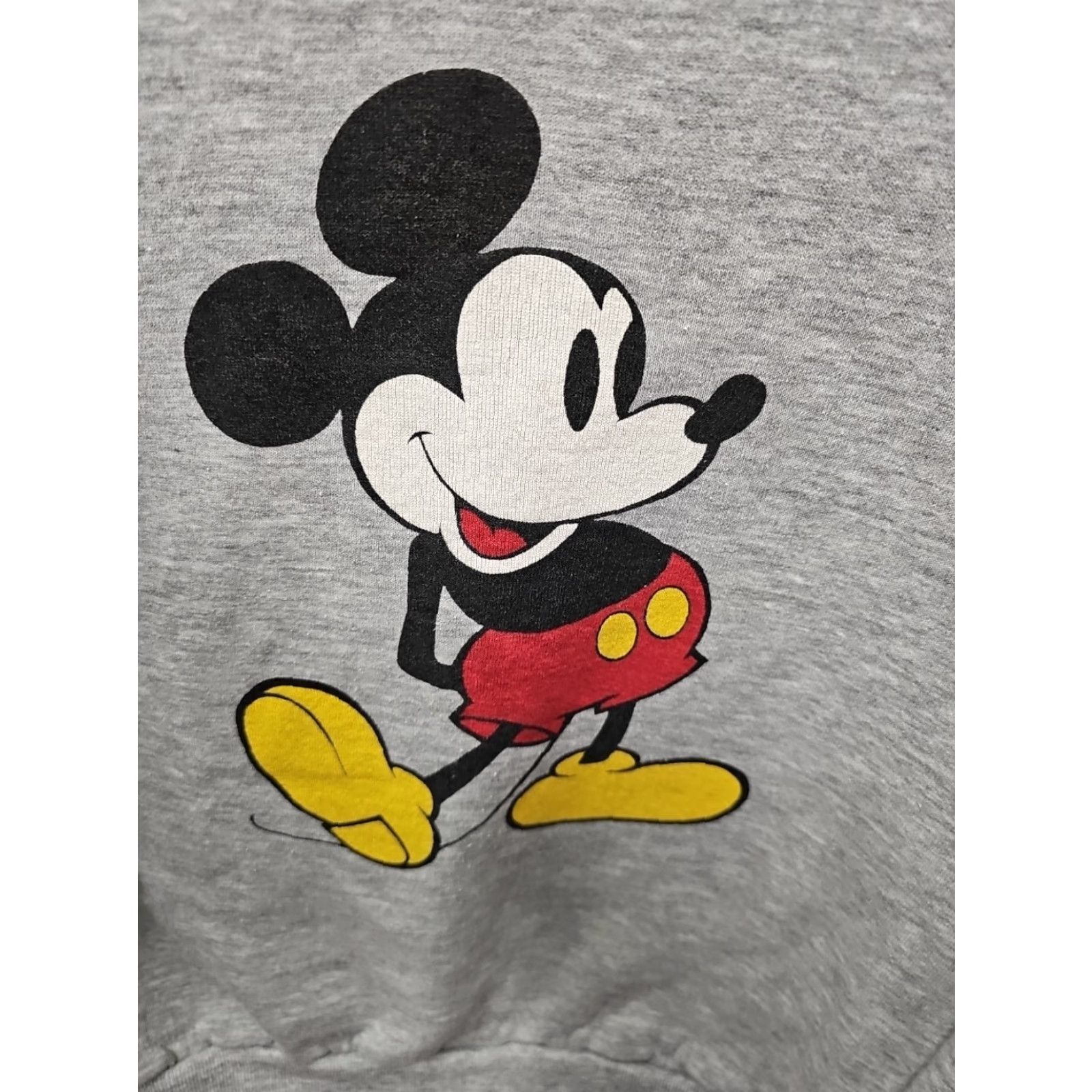 Disney VINTAGE Disney Mickey Mouse Sweatshirt Raglan Adult XL Gray Crew Neck Long Sleeve 90s Retro USA Cartoon Cotton Polyester Rayon Logo Graphic Print Size US XL / EU 56 / 4 - 6 Thumbnail