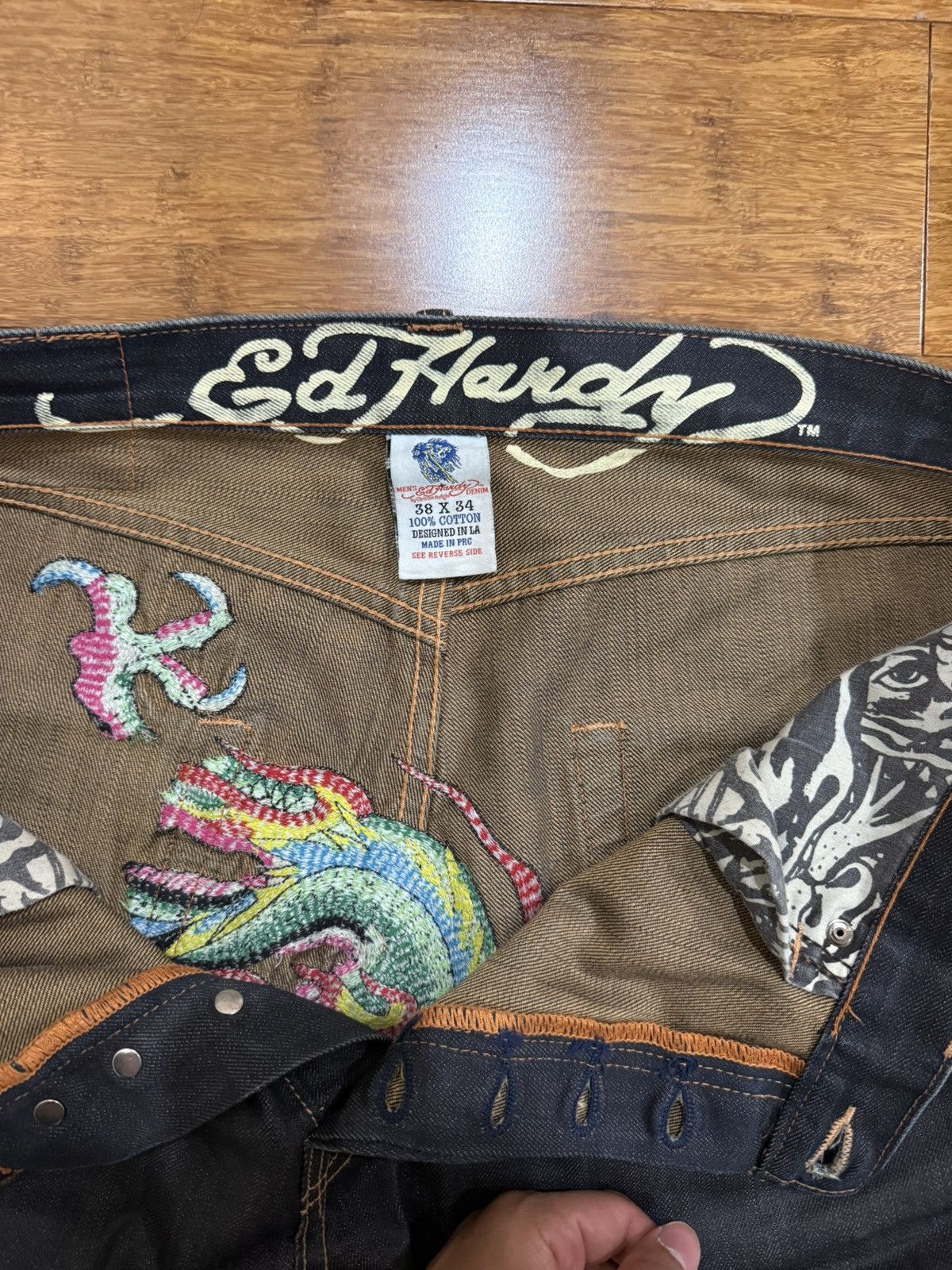 Ed Hardy Ed hardy Dragon Denim Size US 38 / EU 54 - 4 Thumbnail