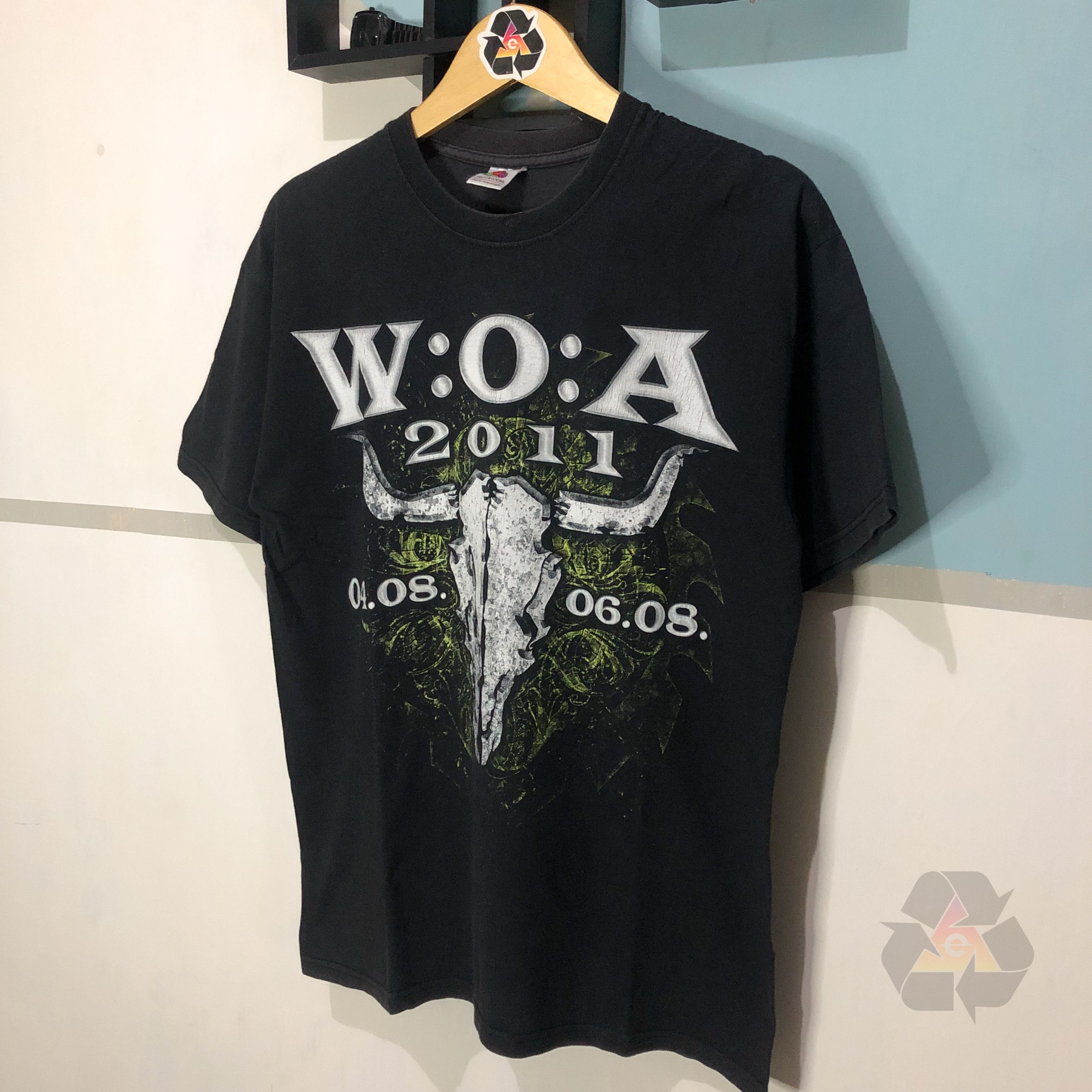 Band Tees Vintage WOA Wacken Festival 2011 Personal Memorials T-Shirt Size US M / EU 48-50 / 2 - 3 Thumbnail