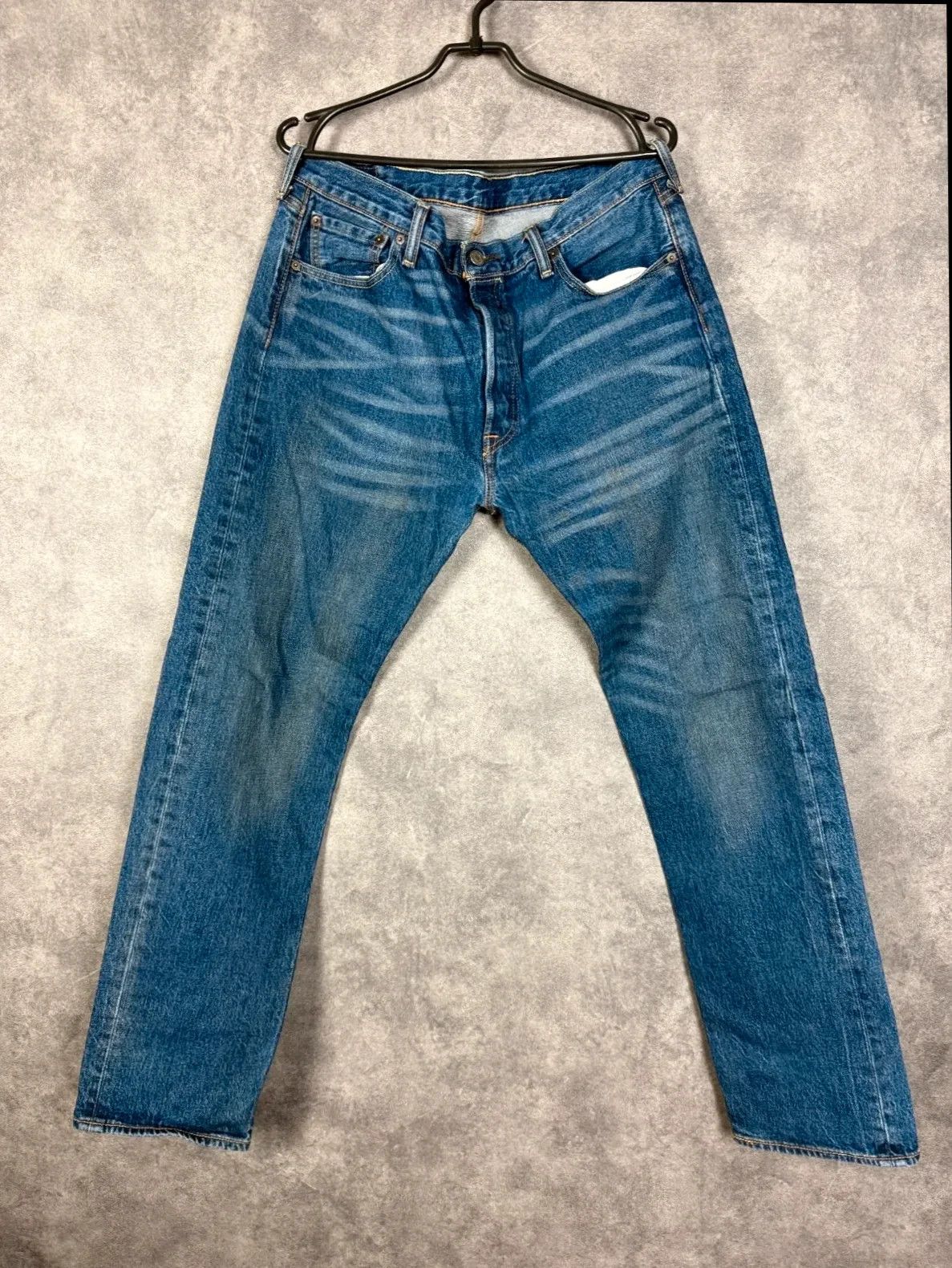 Levi's Levi Strauss 501 Jeans klassisch dunkelblau Denim Vintage Size US 34 / EU 50 - 8 Thumbnail