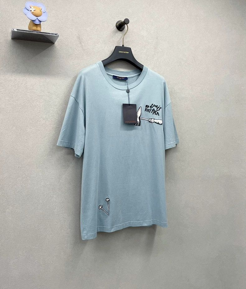 Louis Vuitton Louis Vuitton Tool pattern embroidery short sleeve 2503-Nex Size US L / EU 52-54 / 3 - 3 Thumbnail