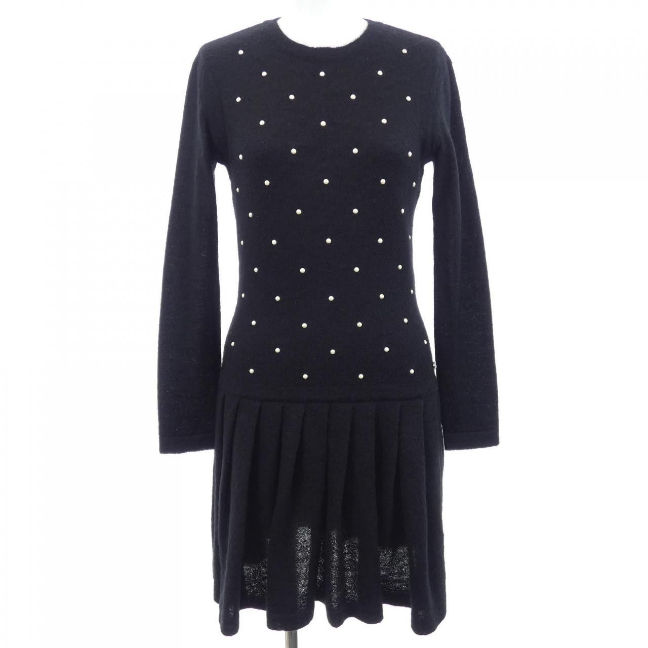 Chanel Chanel P50016K06342 Cashmere Blend Dress Others Dresses P50016K06342 DUTY FREE for USA