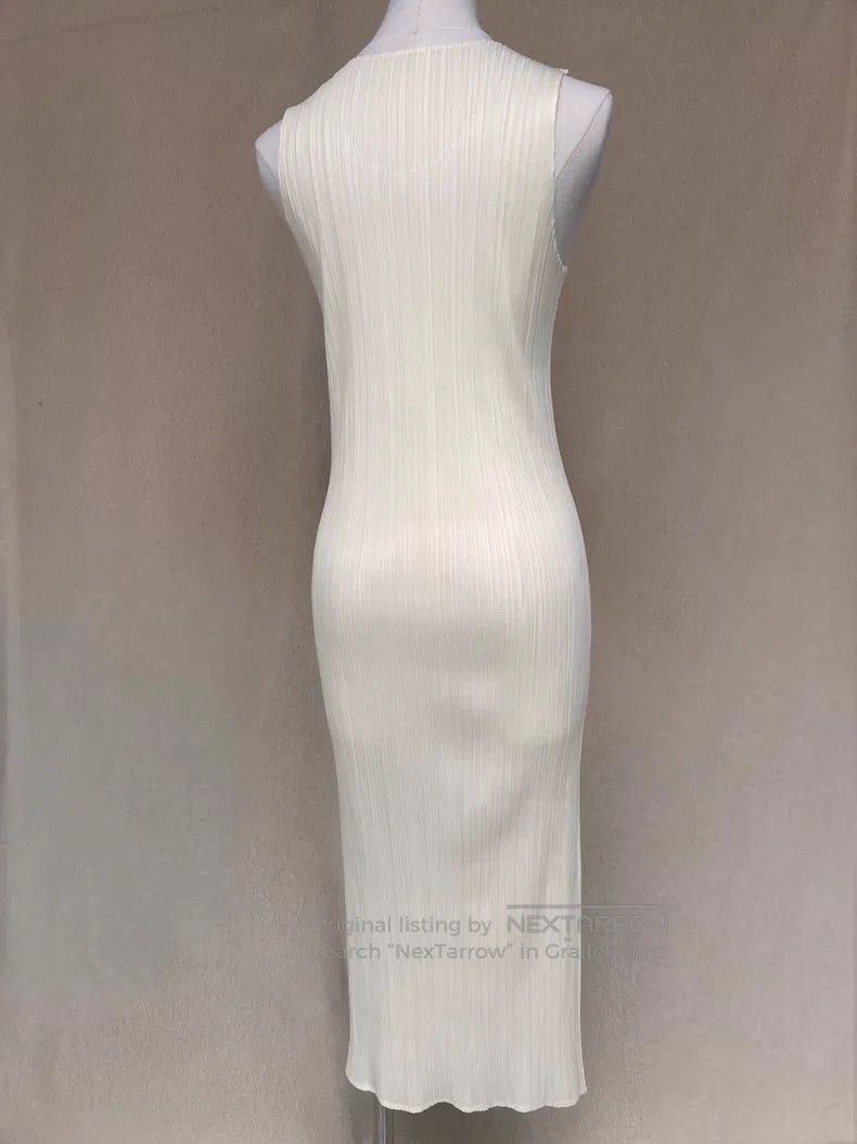 Issey Miyake Issey Miyake White Dress Size XL / US 12-14 / IT 48-50 - 2 Thumbnail