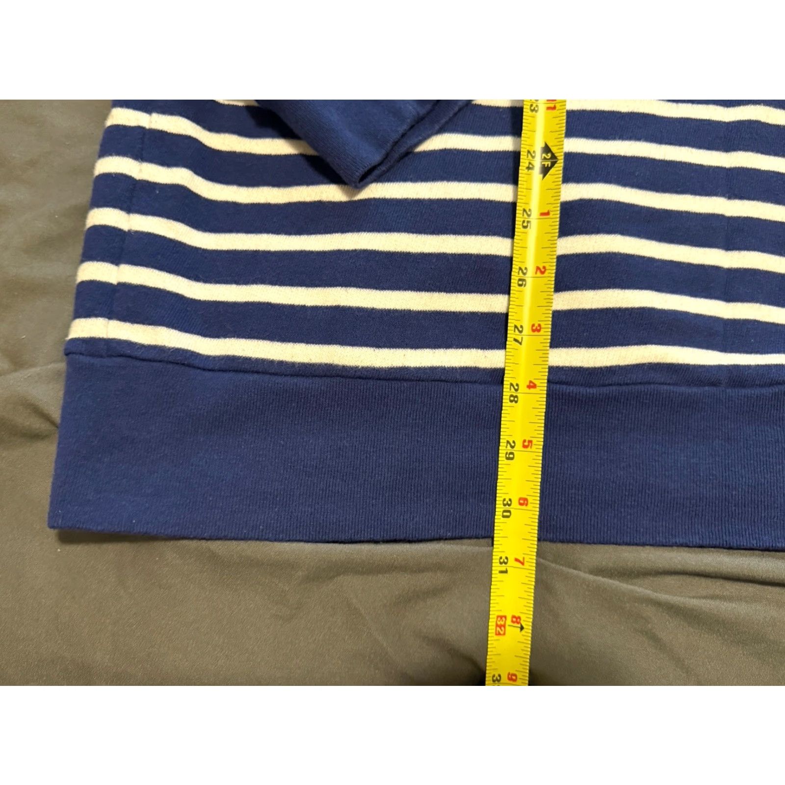Polo Ralph Lauren Polo Ralph Lauren Sweater Men 2XL Blue White Striped Crewneck Cotton Knit Pullover Designer Classic Mens Size US XXL / EU 58 / 5 - 3 Thumbnail