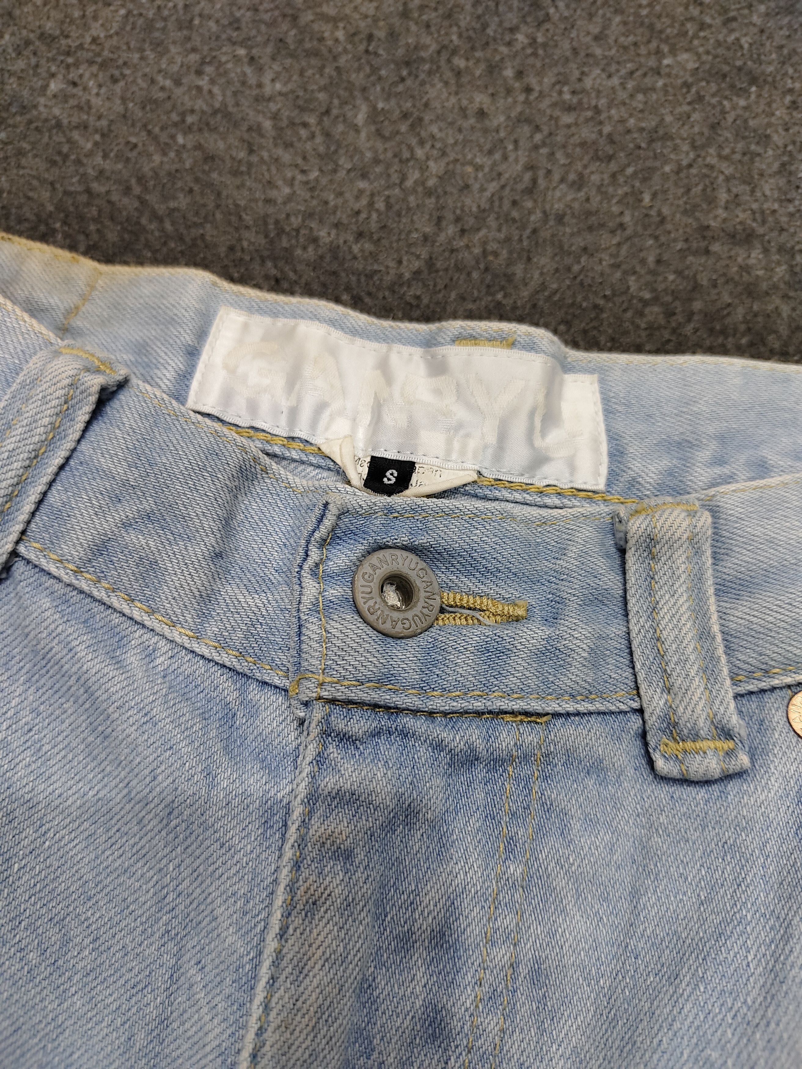 Comme des Garcons 🇯🇵 Ganryu 🇯🇵 Comme Des Garcons Drop Crotch Cropped Jeans Size US 30 / EU 46 - 7 Thumbnail