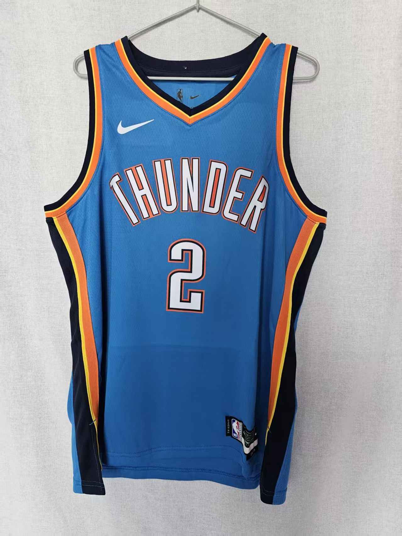 NBA Oklahoma City Thunder 2 Gilgeous-Alexander Jersey Blue Size US XL / EU 56 / 4 - 1 Thumbnail
