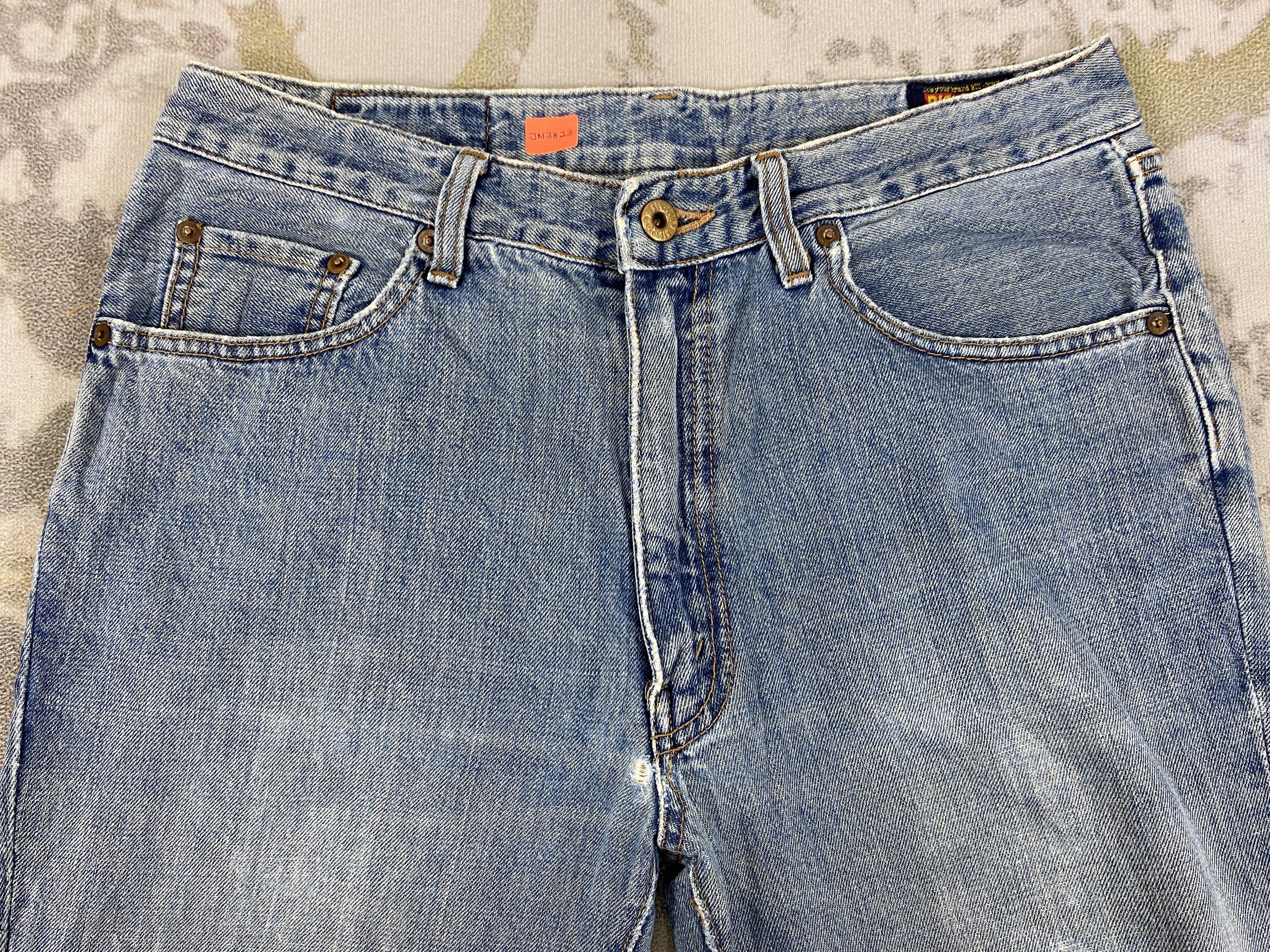 If Six Was Nine Vintage Big John Flare Jeans 31x33.5 Denim- JN3823 Size US 31 - 3 Thumbnail