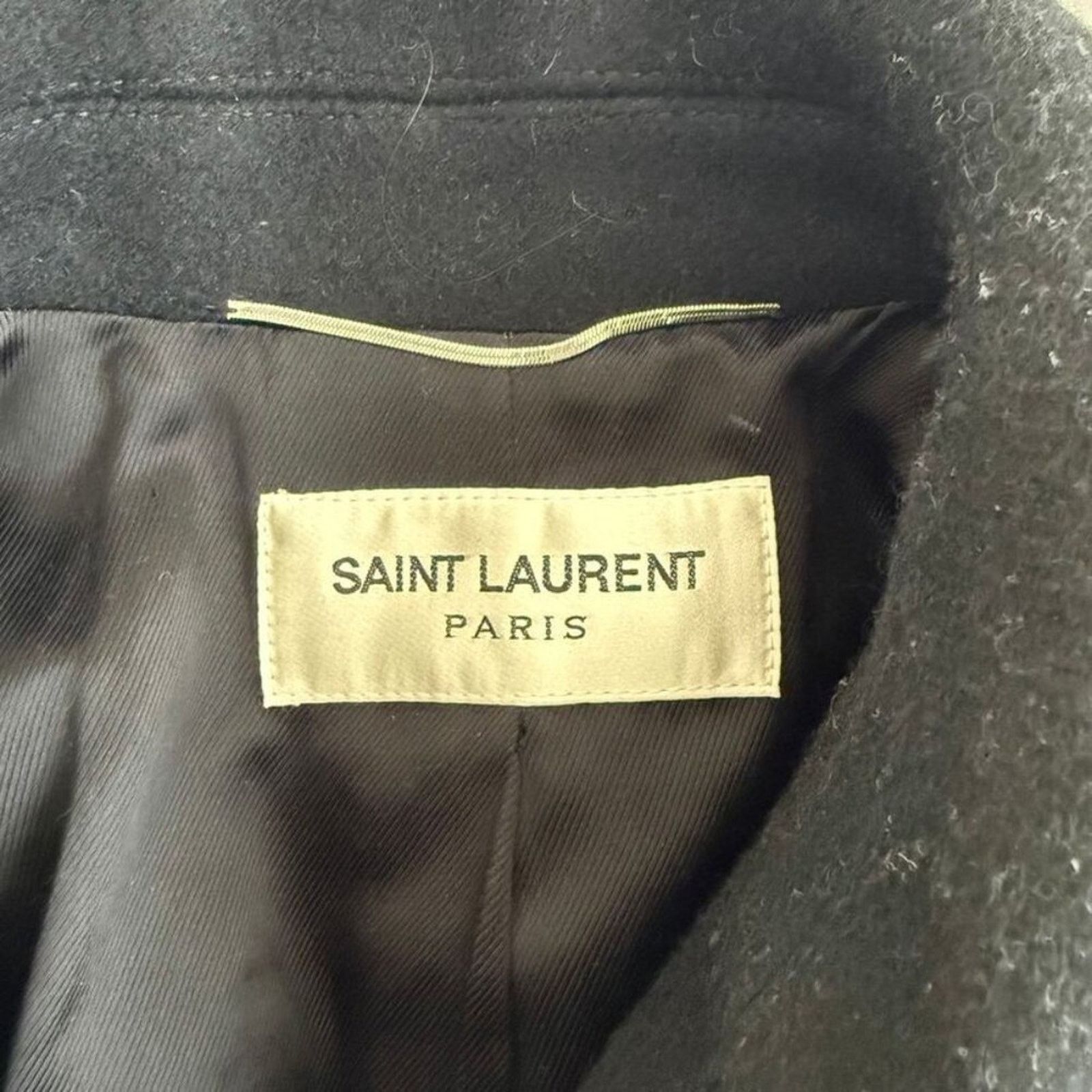 Saint Laurent Paris SAINT LAURENT Double-breasted peacoat in wool Size M / US 6-8 / IT 42-44 - 4 Thumbnail