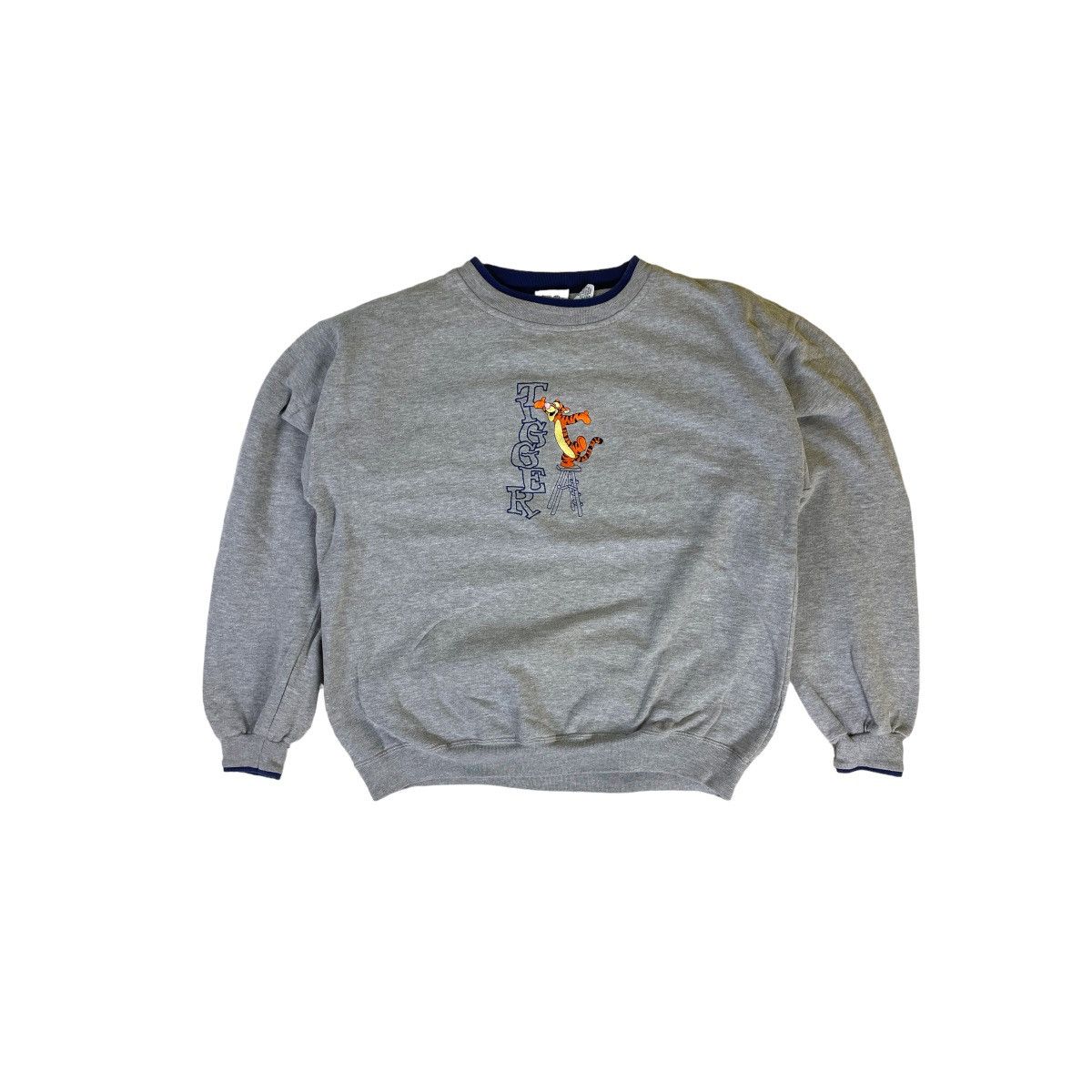 Disney 🔥LAST PRICE🔥 Vintage Pooh The Tiger Embroidered Sweatshirt Size US L / EU 52-54 / 3 - 1 Thumbnail