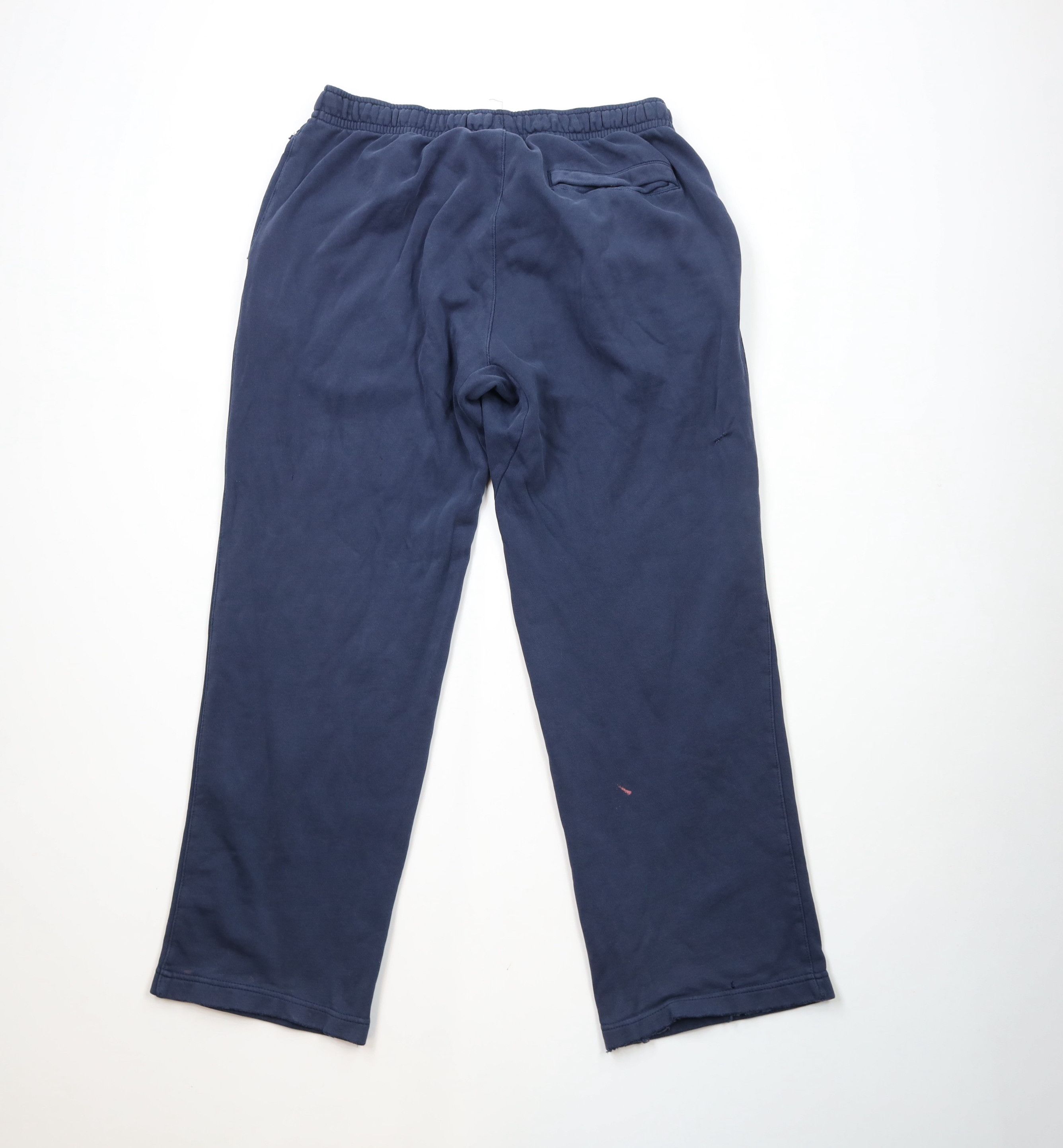 Nike × Vintage Vintage Nike Scott Mini Swoosh Wide Leg Sweatpants Blue Size US 38 / EU 54 - 12 Thumbnail