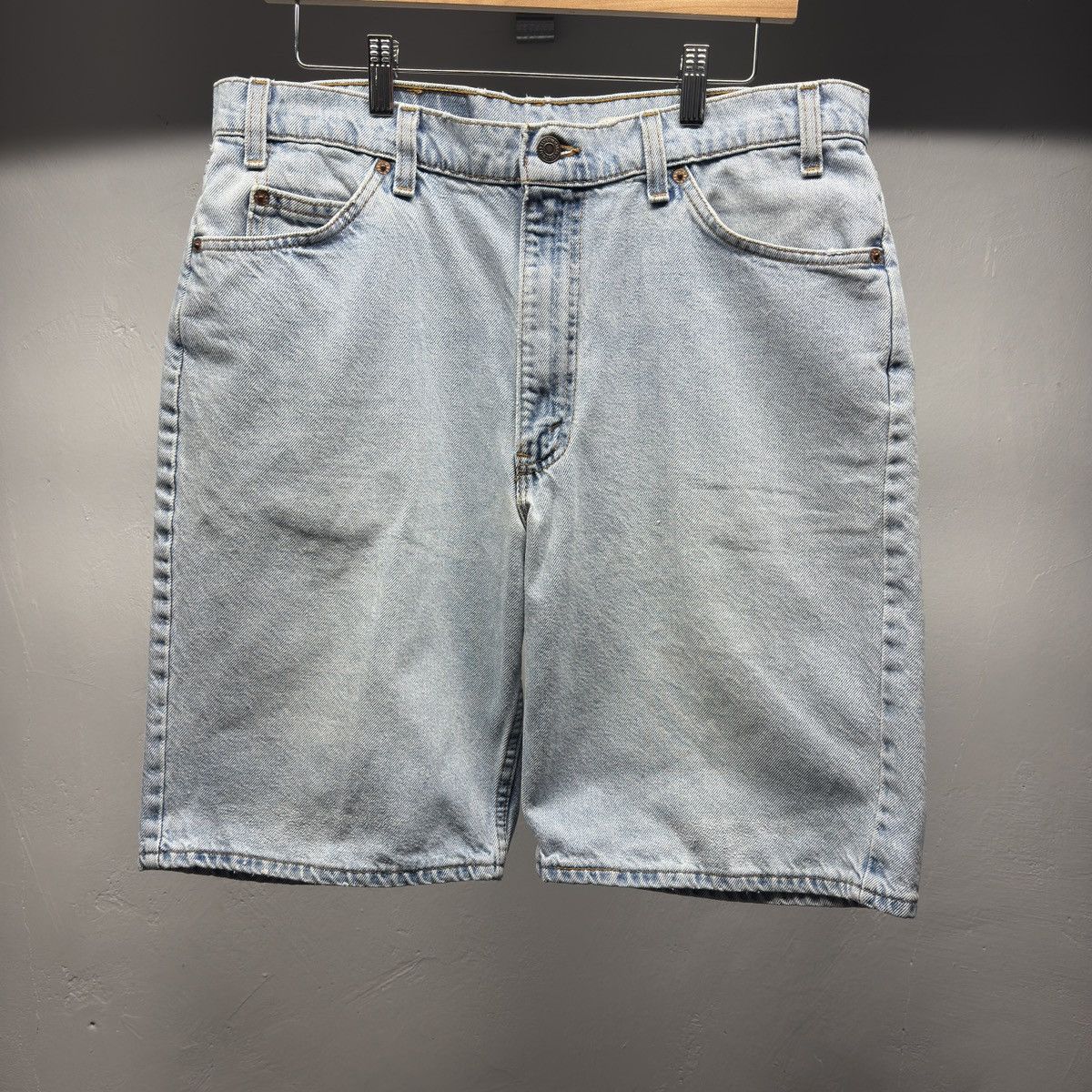 Levi's 90s Levi's 550 Faded Denim Jean Shorts ERD Grunge Chrome Size US 36 / EU 52 - 1 Thumbnail
