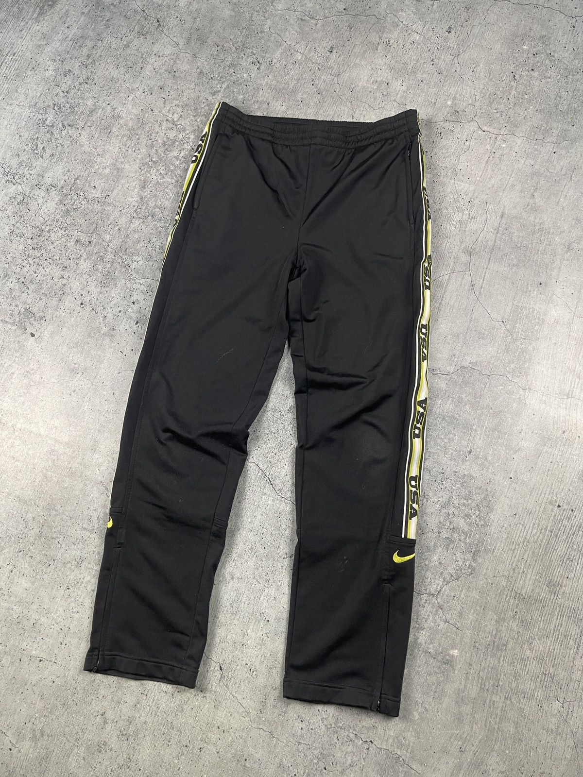 Men's Vintage Nike USA Track Pants Sports Joggers Casual Swe