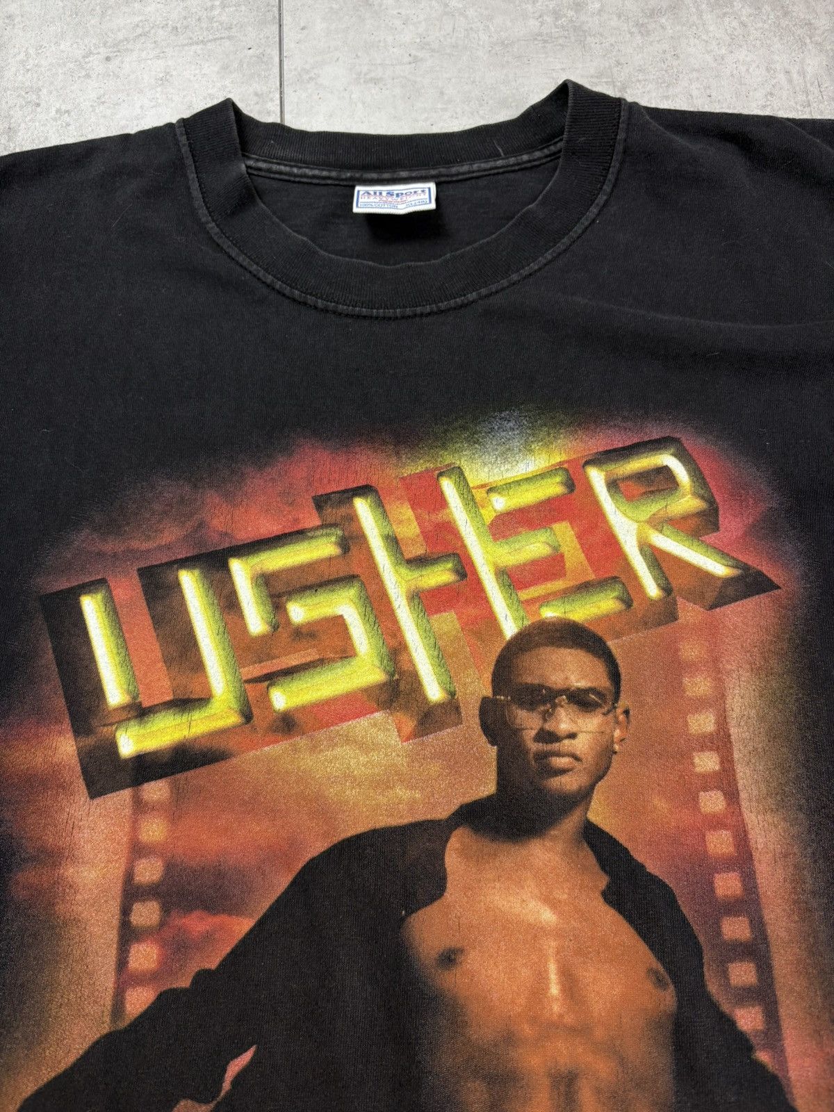 Band Tees Vintage Usher Evolution Tour 2002 Graphic Rap Tee XL Size US XL / EU 56 / 4 - 4 Thumbnail
