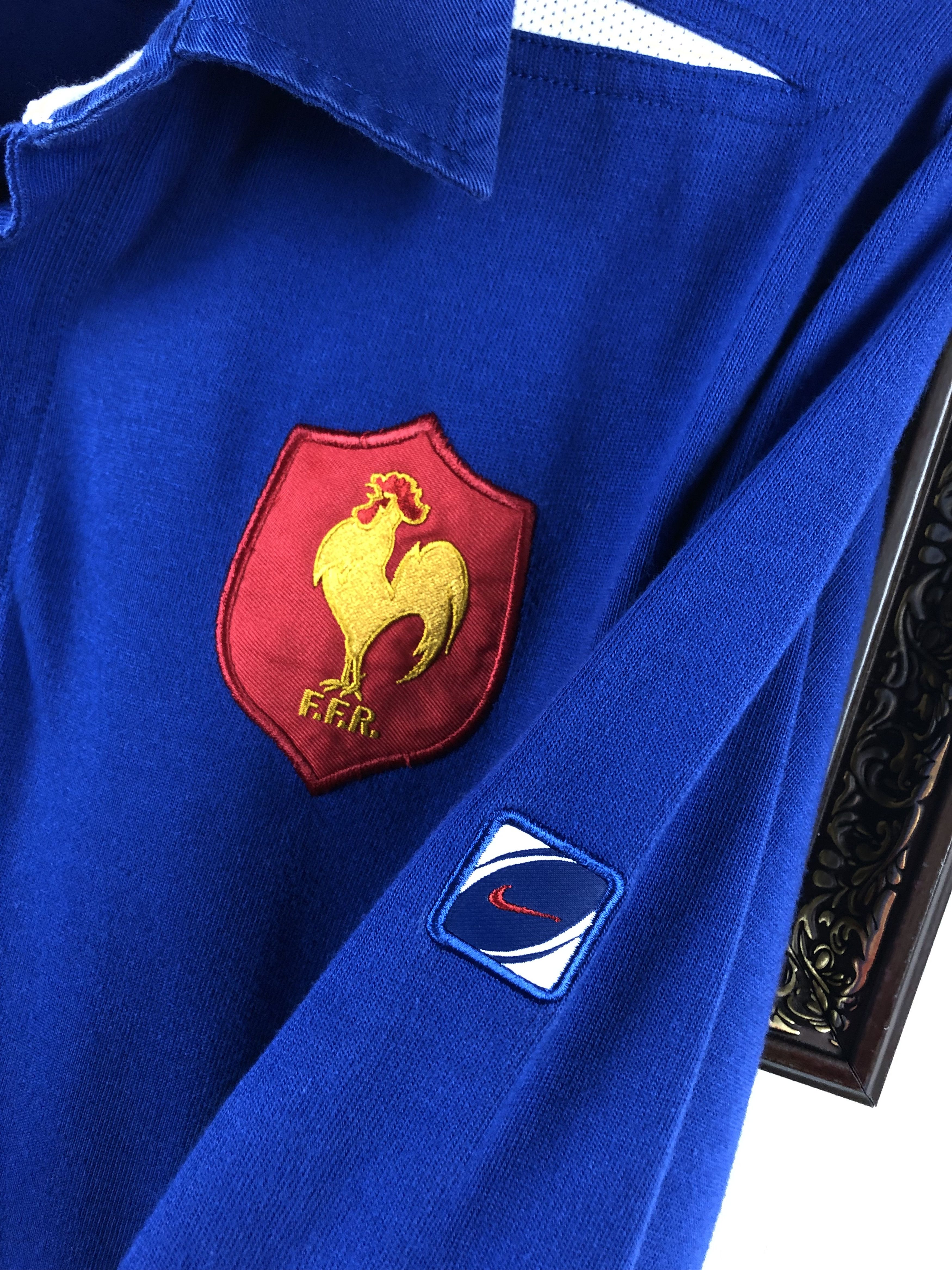 Nike Vintage Nike France Rugby Union Jersey Long Sleeve Shirt Size US S / EU 44-46 / 1 - 6 Thumbnail