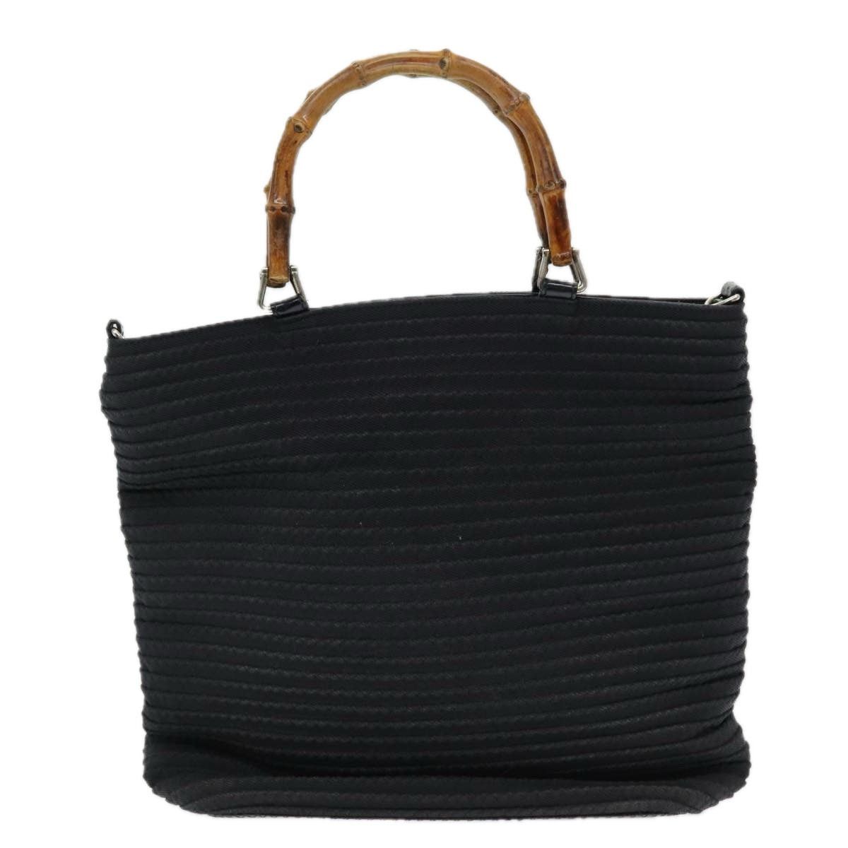 Gucci GUCCI Bamboo Hand Bag Nylon Black Size ONE SIZE - 2 Thumbnail