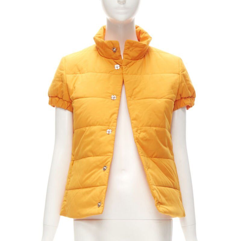 Y-3 Y3Y3 YOHJI YAMAMOTO ADIDAS orange padded puffer top XS Size XS / US 0-2 / IT 36-38 - 1 Thumbnail