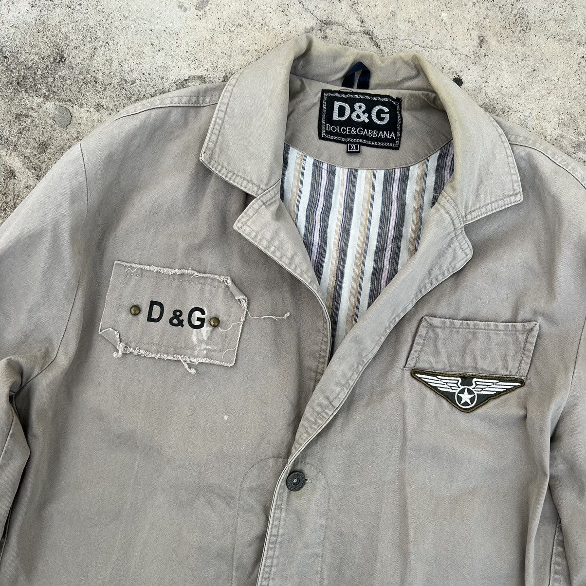 Dolce & Gabbana Vintage Dolce Gabbana men’s beige jacket Size US L / EU 52-54 / 3 - 4 Thumbnail