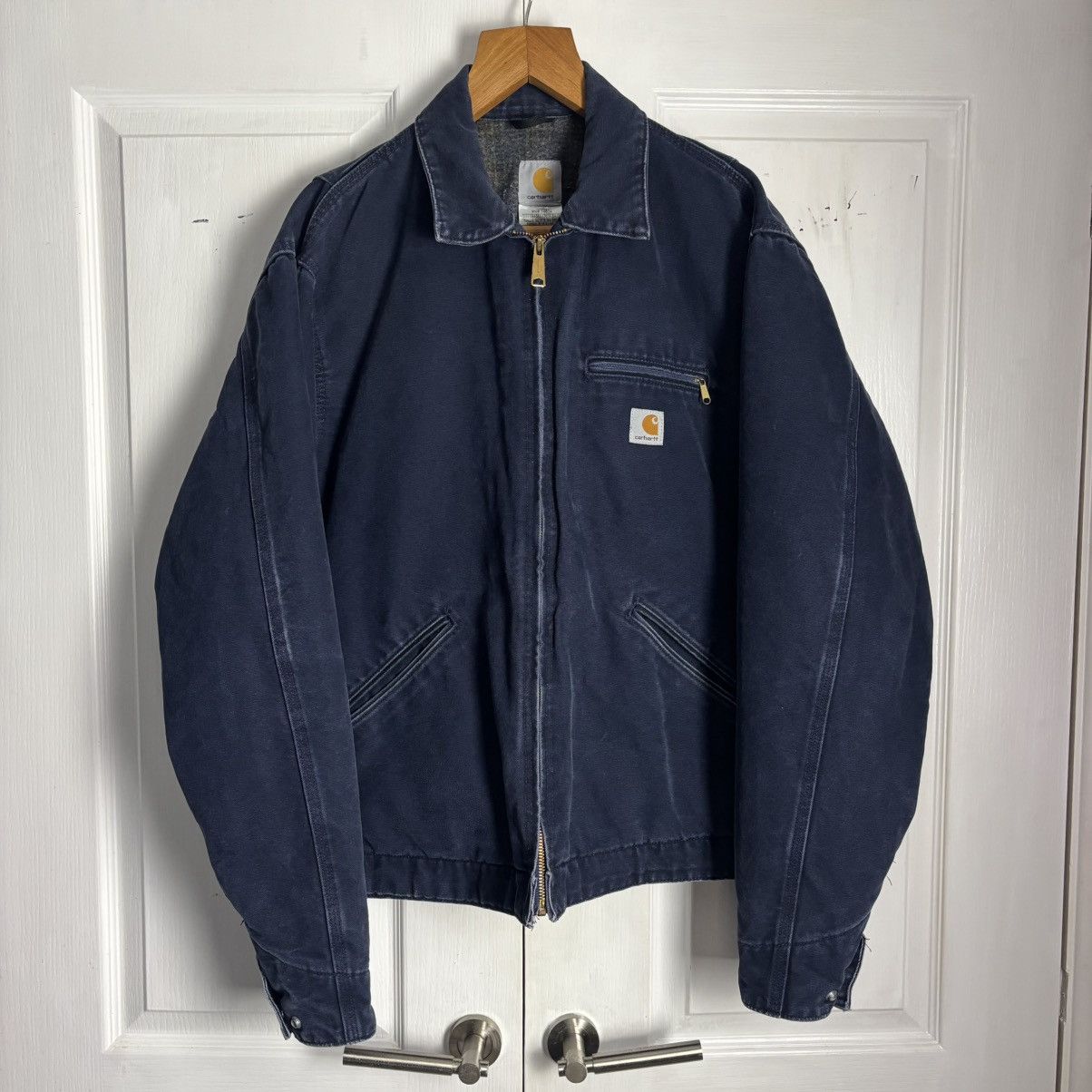 Carhartt Vintage Carharrt EJ97 MDT Detroit workwear jacket Size US L / EU 52-54 / 3 - 1 Thumbnail