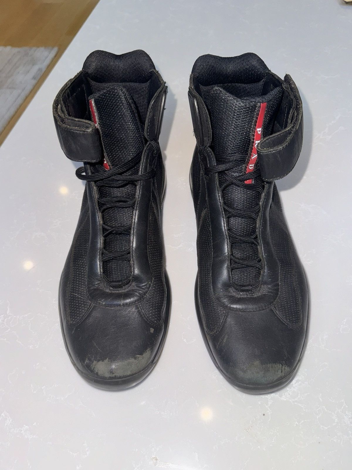 Prada prada americas cup sneakers black high us 11 Size US 11 / EU 44 - 4 Thumbnail