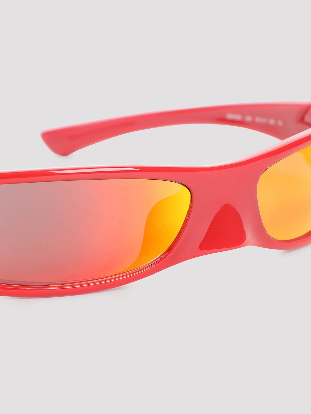 Balenciaga o1s1wg110226 Size: OS / Blade Rectangle Sunglasses in Red Size ONE SIZE - 3 Thumbnail