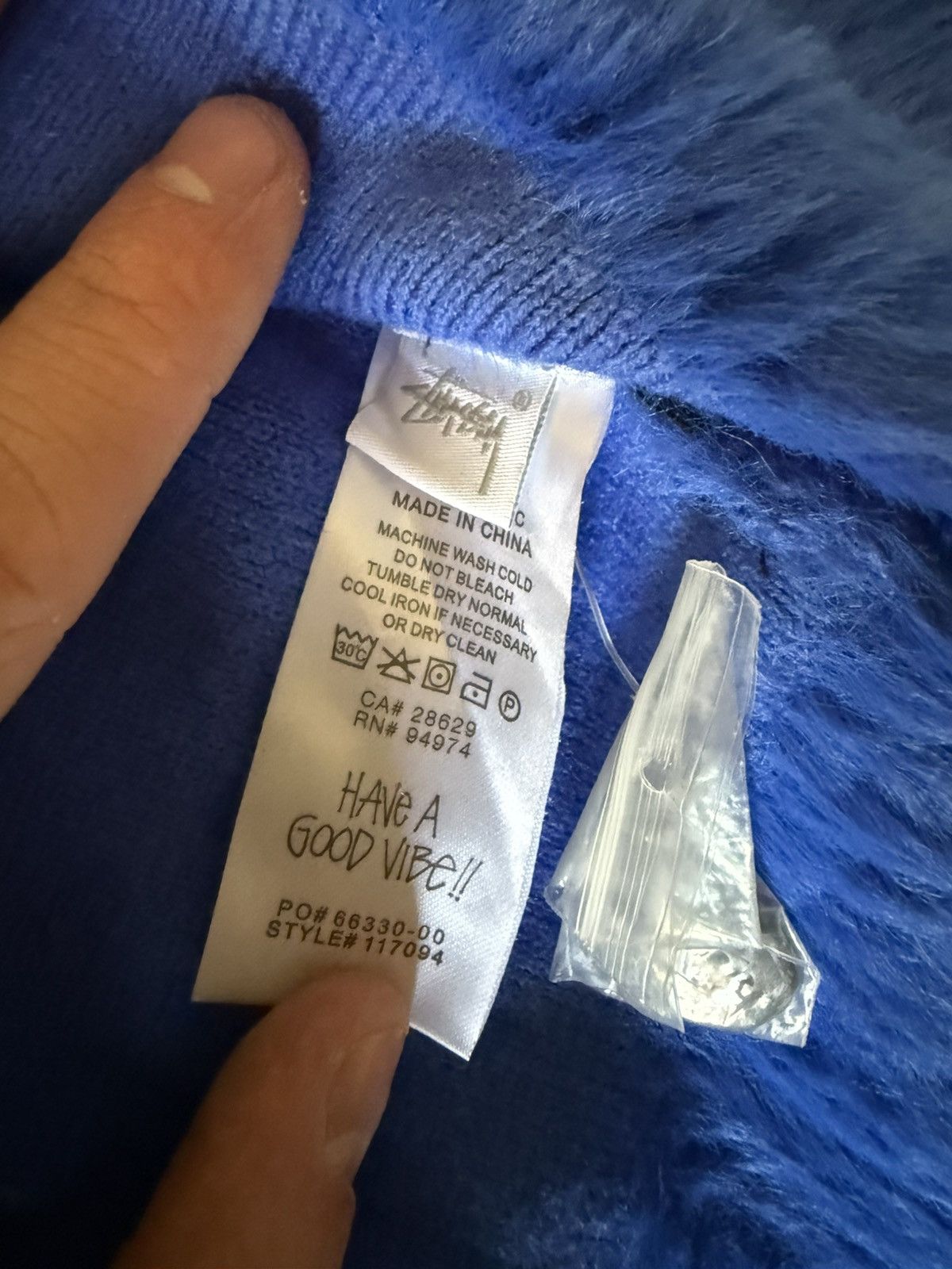 Stussy Stussy Shaggy Cardigan Royal Blue Size US M / EU 48-50 / 2 - 4 Thumbnail