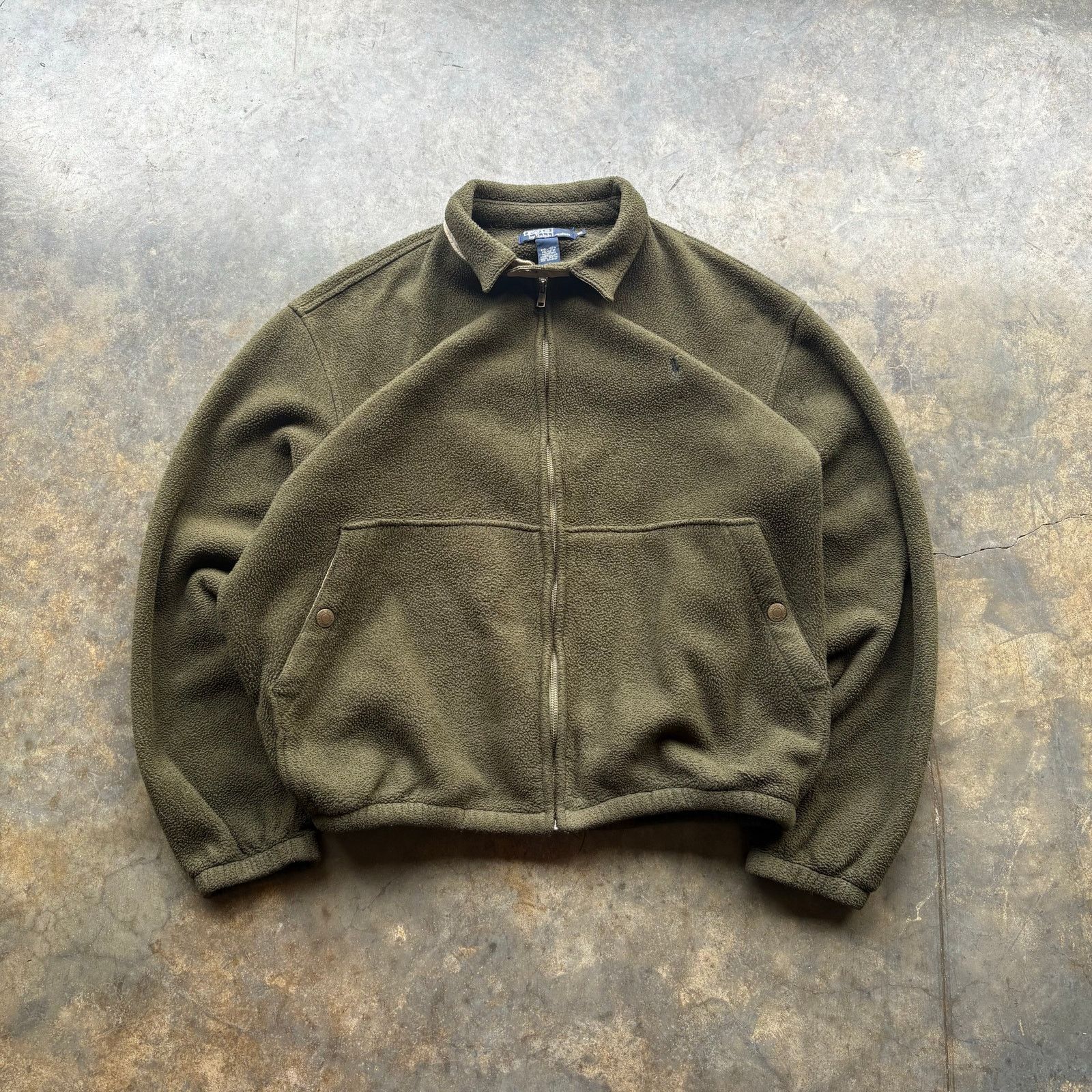 Polo Ralph Lauren Rare Vintage 90s Polo Ralph lauren Zip Up Fleece Size US XL / EU 56 / 4 - 1 Thumbnail