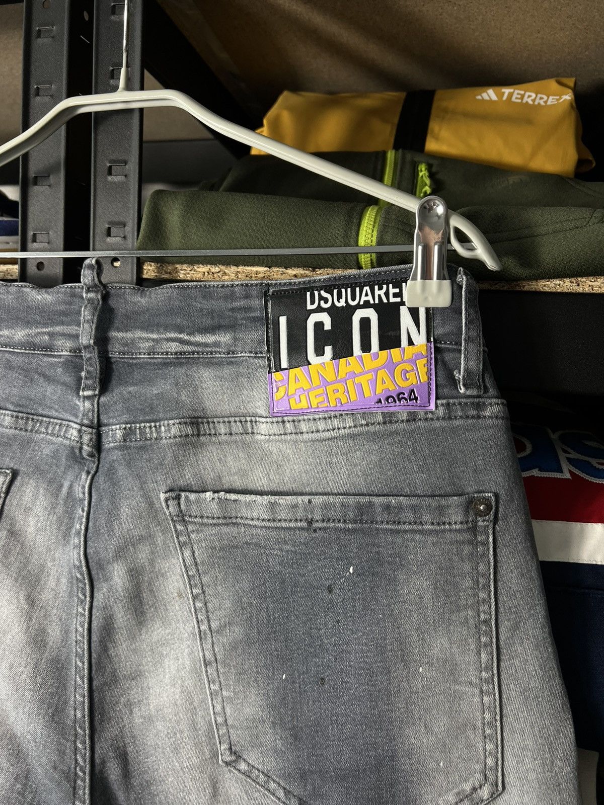 Dsquared2 Dsquared2 Slim Fit Jeans 52 Grey Distressed Paint Splatter Size US 34 / EU 50 - 14 Thumbnail
