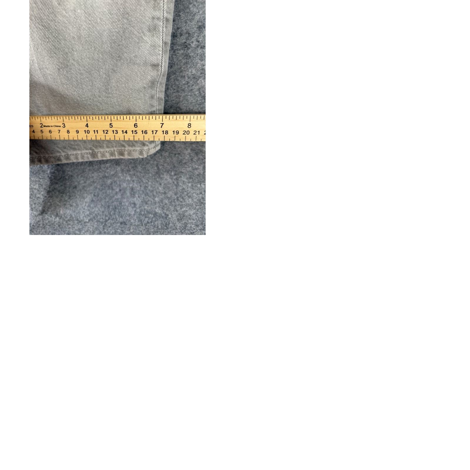Rag & Bone Rag & Bone Fit 2 Button Fly Jeans Mens 33X28 Gray Denim High Rise Straight Leg Pants Size US 33 - 10 Thumbnail