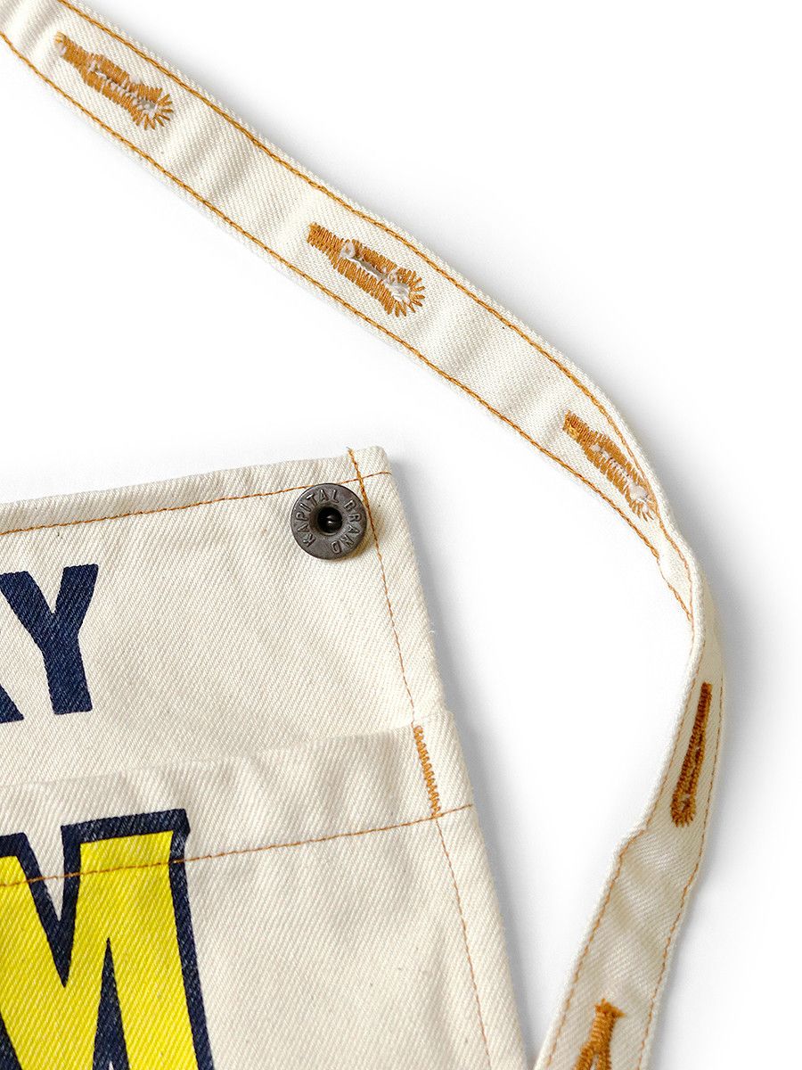 Kapital Kapital 14oz white denim advertising apron DENIM REPAIRS Size ONE SIZE - 6 Thumbnail