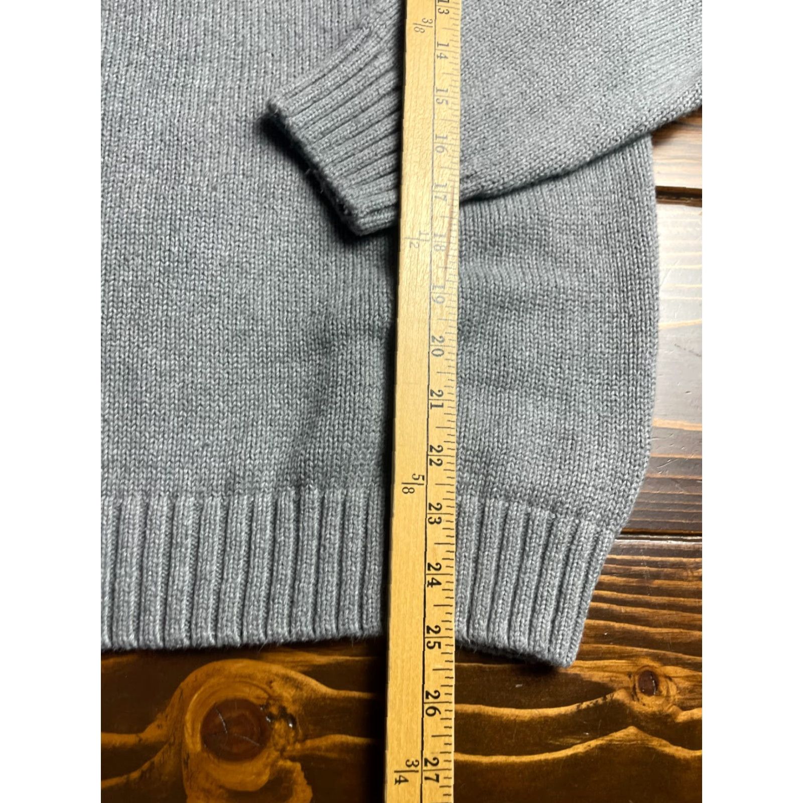Chaps Chaps Sweater Women's Size Large Gray Knit 1/4 Zip Pullover Size L / US 10 / IT 46 - 5 Thumbnail