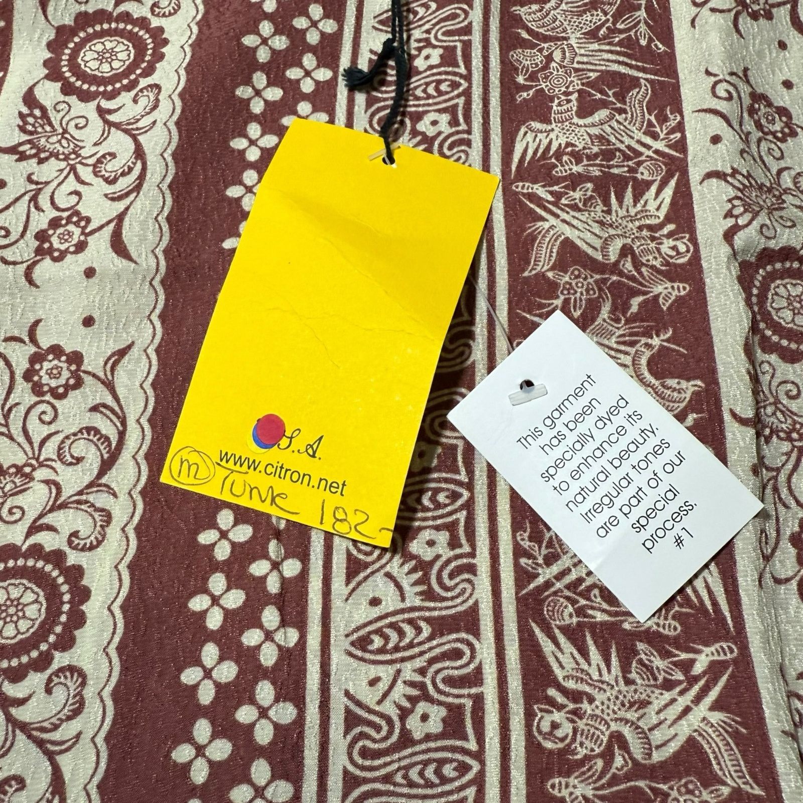 Other NEW Citron Santa Monica Tunic Top Silk Pattern Print Medium Size M / US 6-8 / IT 42-44 - 6 Thumbnail