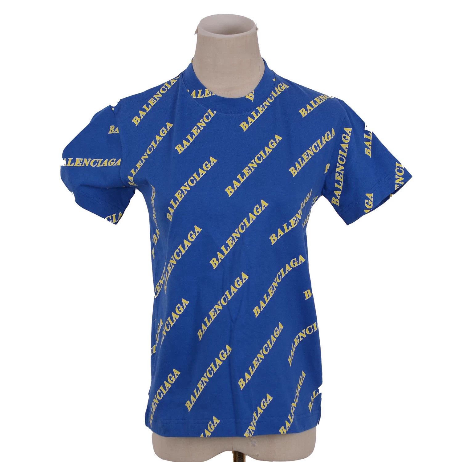 Balenciaga Balenciaga Blue Danmaku All Over Print T-shirt Size S / US 4 / IT 40 - 1 Thumbnail