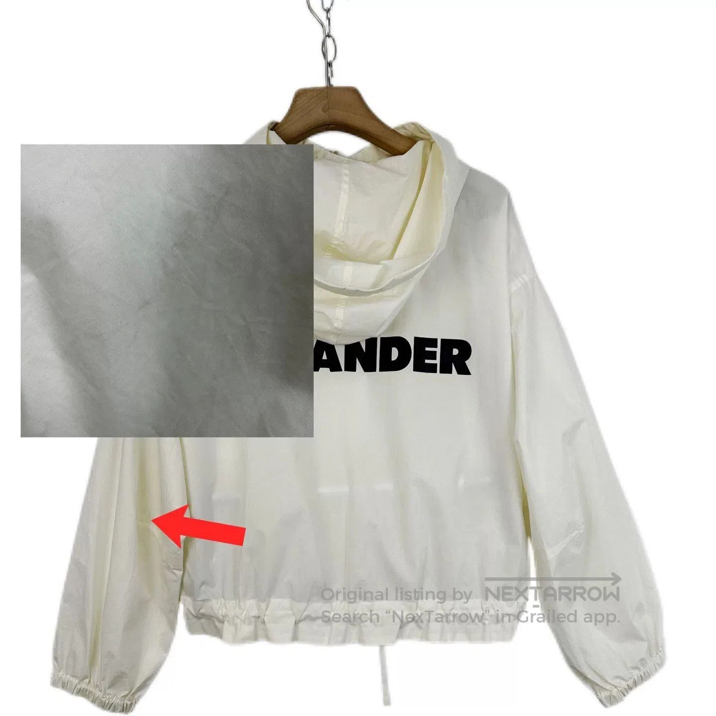 Jil Sander Jil Sander White Oversized Hooded Jacket. Size M / US 6-8 / IT 42-44 - 8 Thumbnail